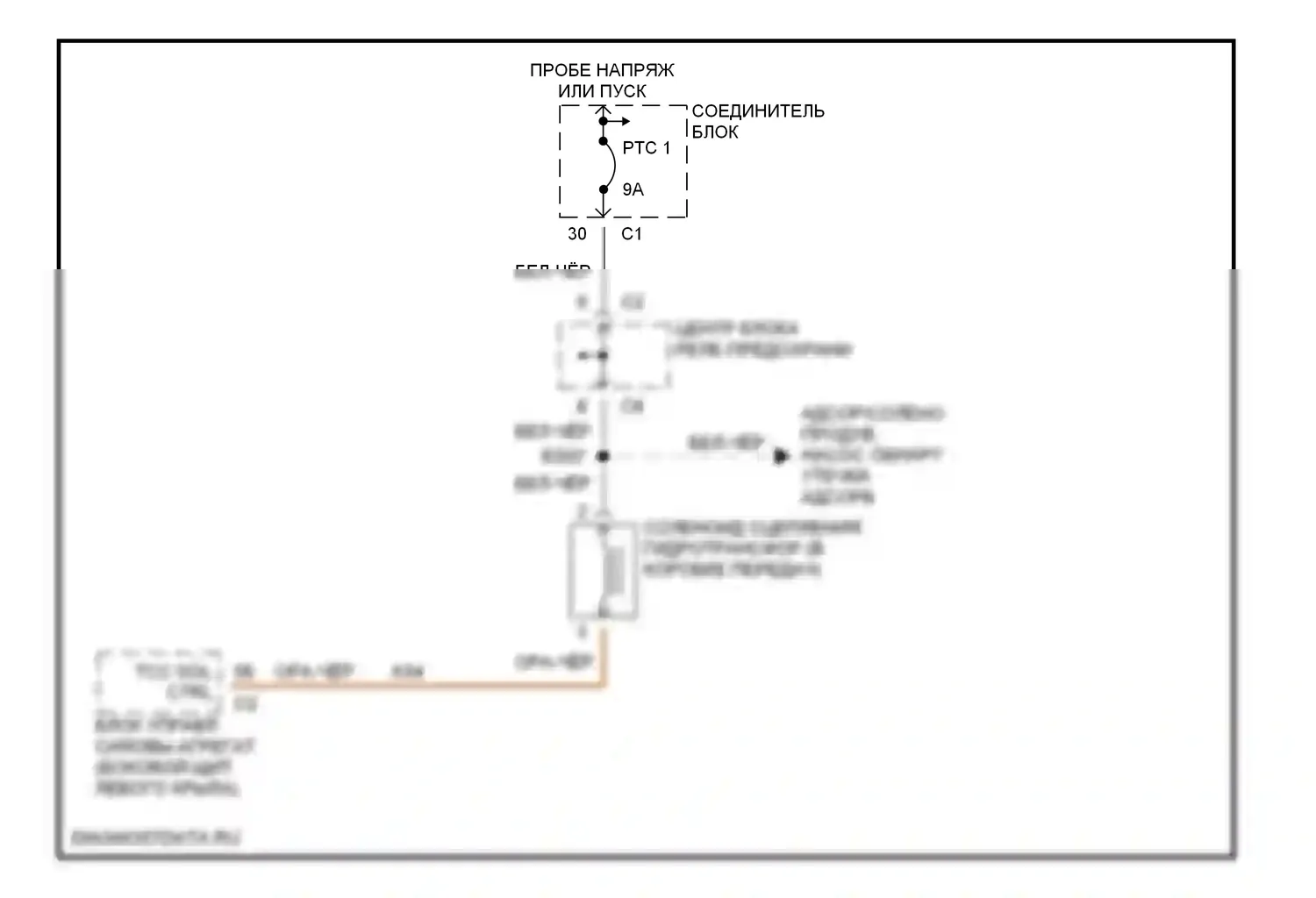 Коробка передач 3.0л — 3,0л, электросхема коробки передач — 3,0л, электросхема коробки передач. Dodge Caravan III (1995-2000)