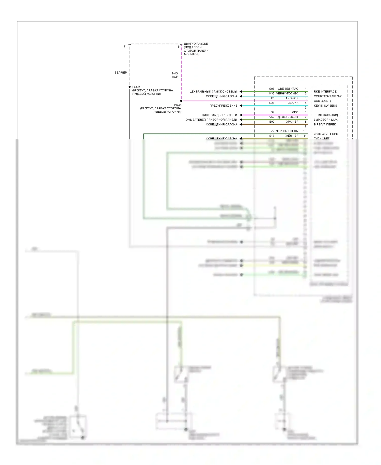 Тело компьютер — Электросхемы компьютера тела — Электросхемы компьютера тела (2 из 2). Dodge Caravan III (1995-2000)