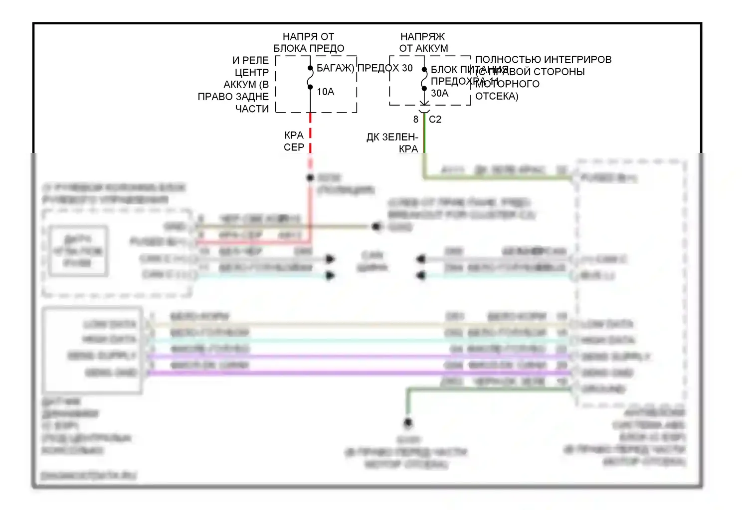 Электроусилитель руля — Электросхема электроусилителя руля — Электросхема электроусилителя руля. Dodge Charger V (2005-2010)