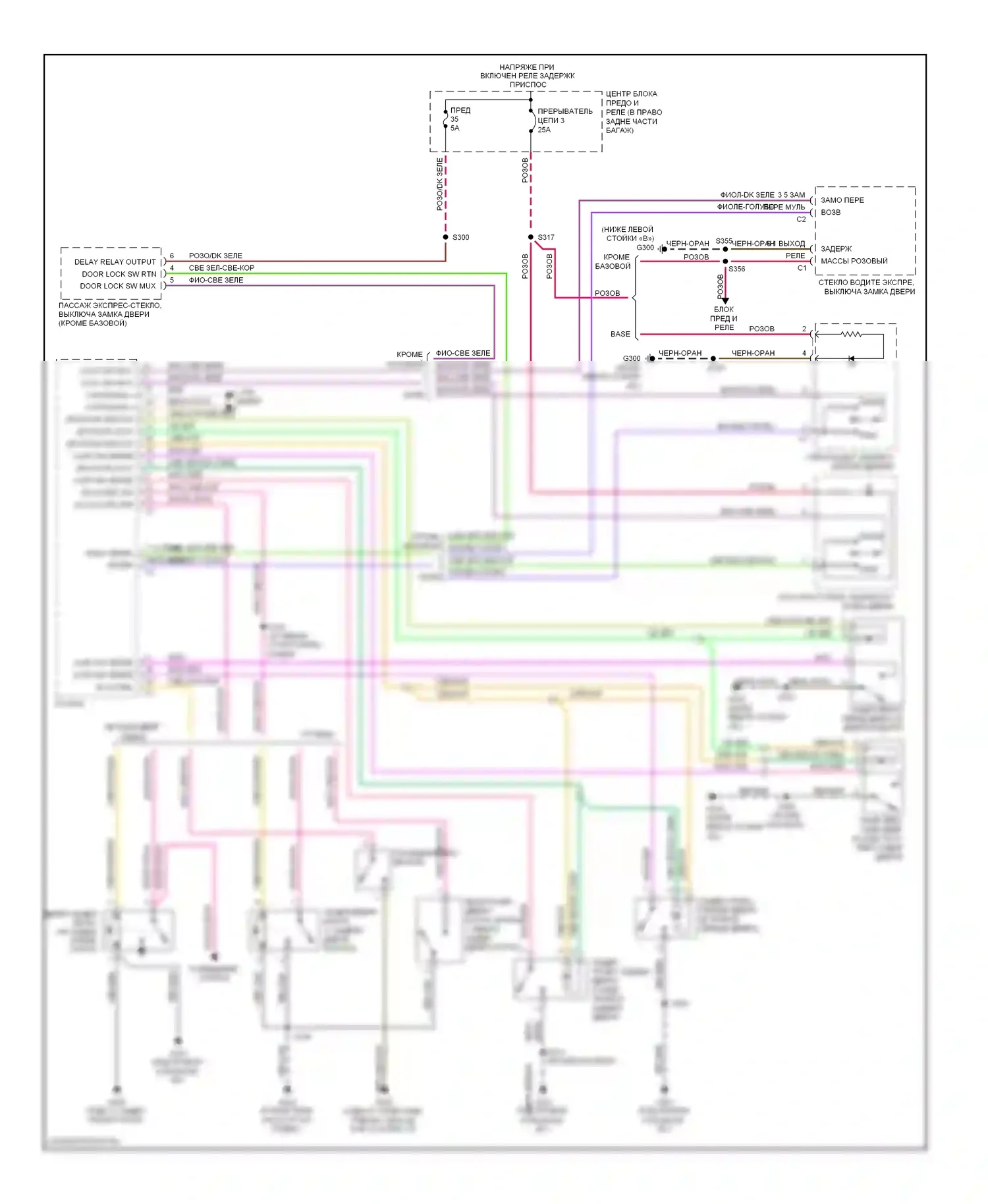 Центральный замок — Электросхема центрального замка — Электросхема центрального замка. Dodge Charger V (2005-2010)