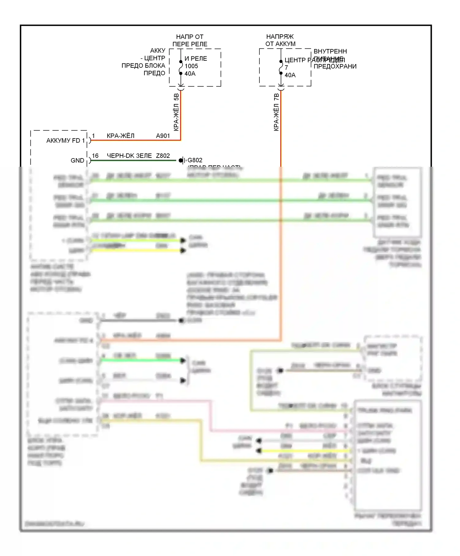 Блокировка селектора — Электросхема блокировки селектора, 5-ступенчатая автоматическая коробка передач — Электросхема блокировки селектора, 5-ступенчатая автоматическая коробка передач. Dodge Charger VI (2010-2014)
