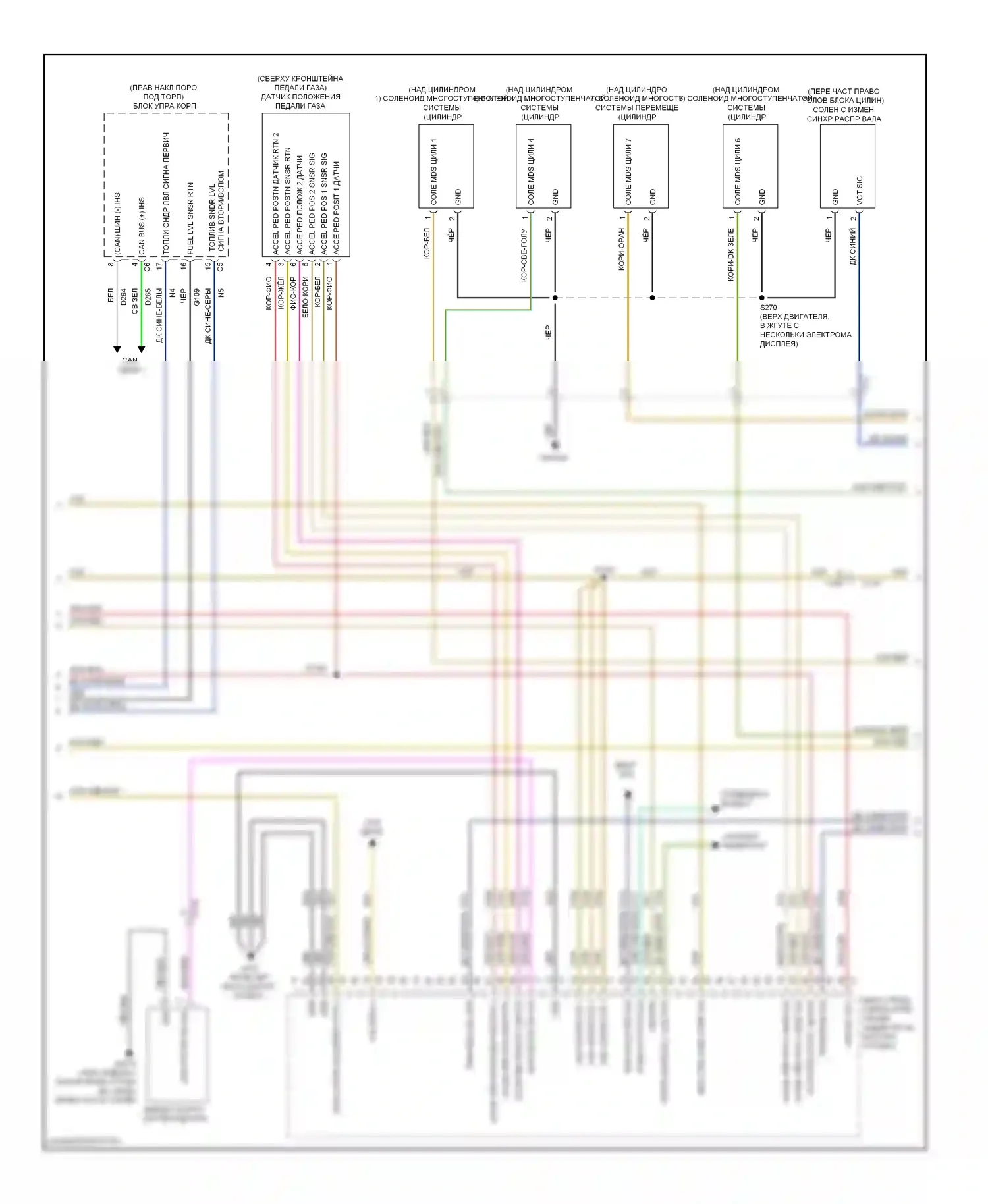 Двигатель — Электросхема двигателя 5.7л — Электросхема двигателя 5.7л (2 из 5). Dodge Charger VI (2010-2014)