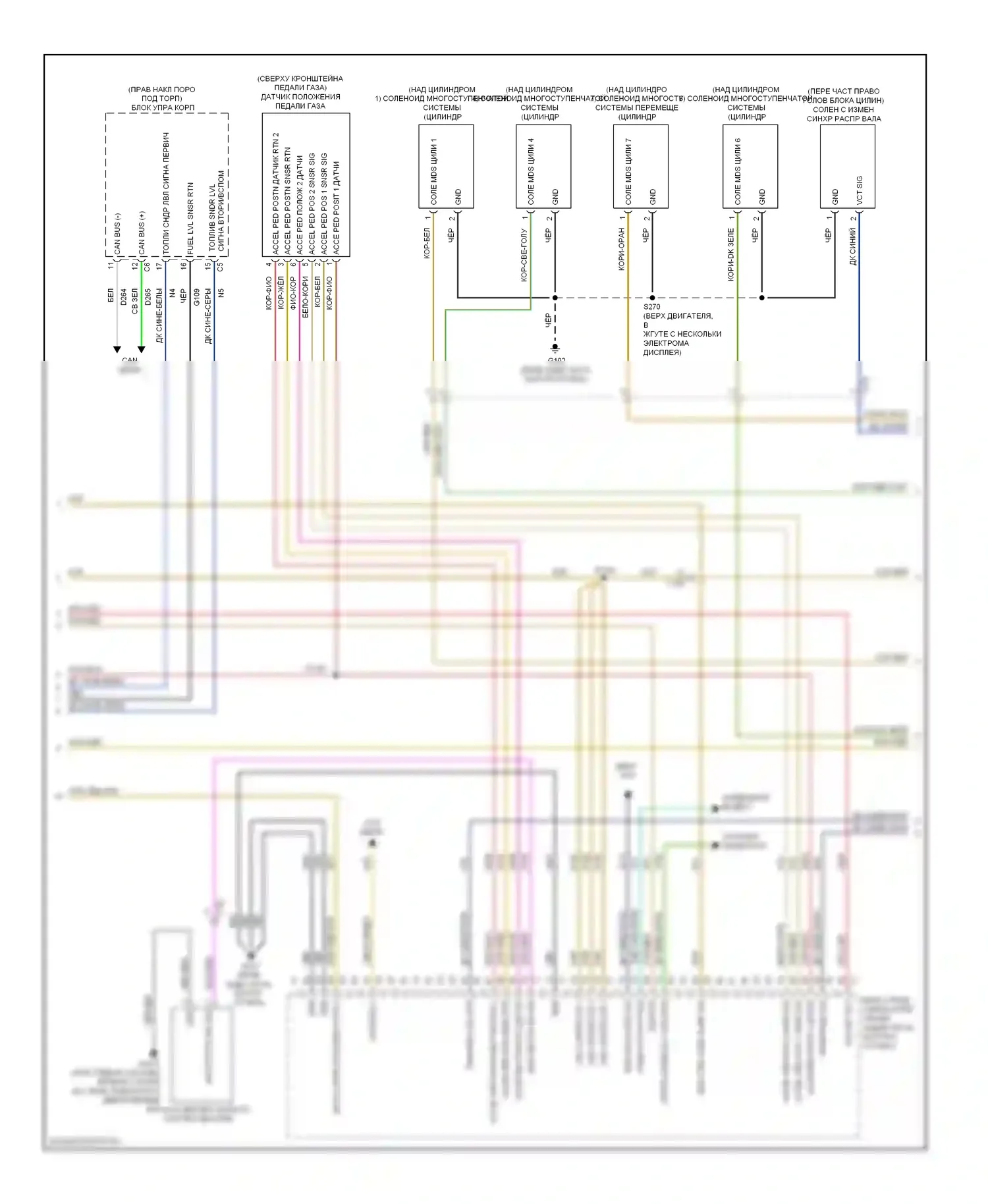 Двигатель — Электросхема двигателя 6.4l — Электросхема двигателя 6.4l (2 из 5). Dodge Charger VI (2010-2014)