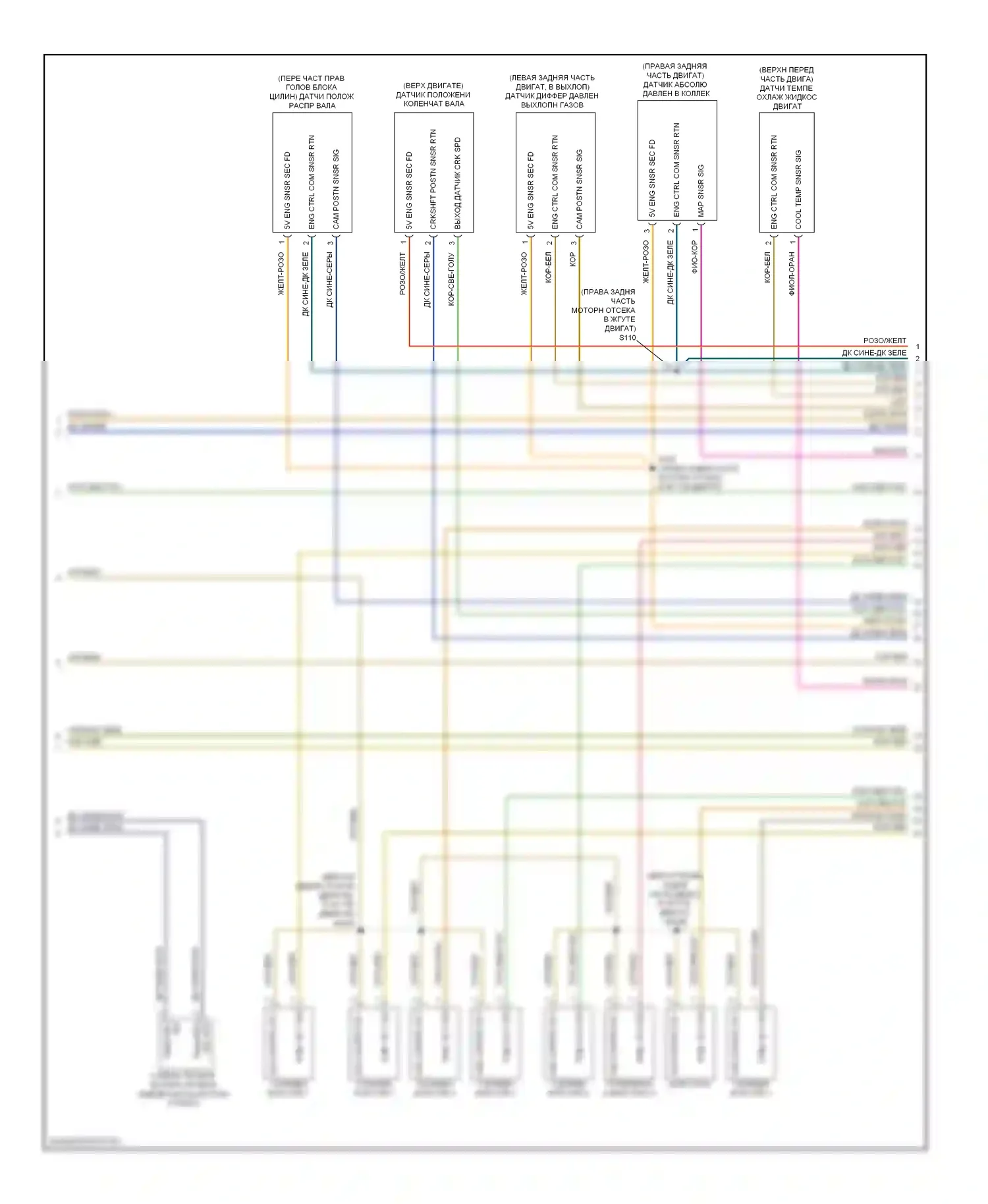 Двигатель — Электросхема двигателя 6.4l — Электросхема двигателя 6.4l (3 из 5). Dodge Charger VI (2010-2014)