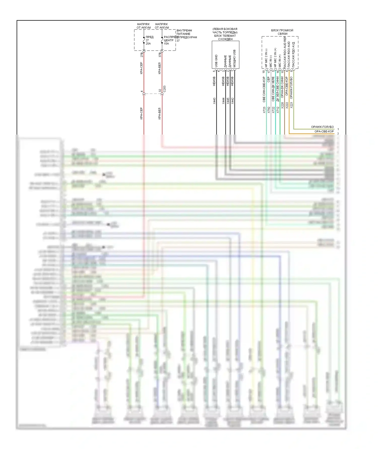 Магнитола — Электросхема магнитолы, премиум — Электросхема магнитолы, премиум (1 из 3). Dodge Charger VI (2010-2014)
