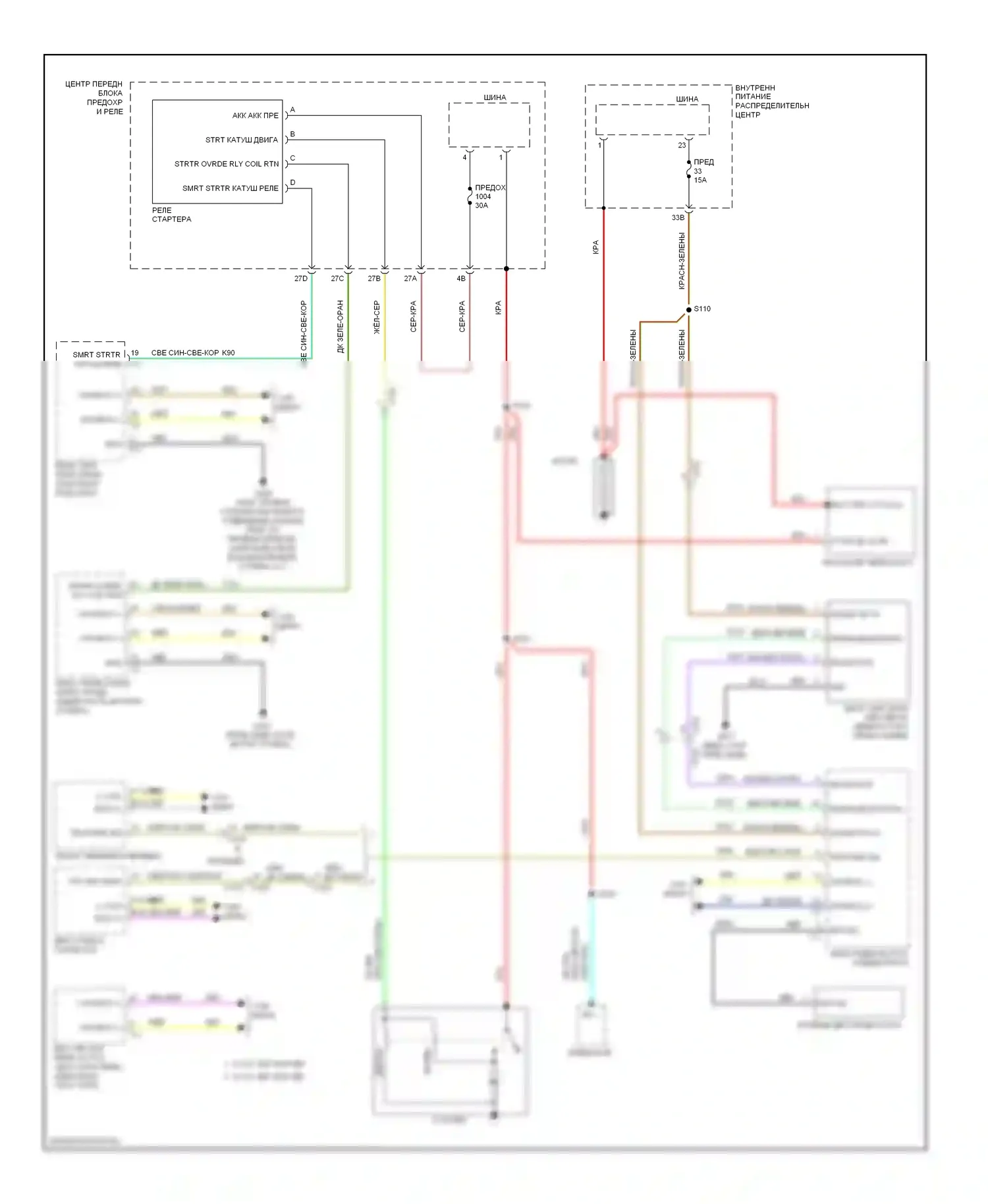 Стартер/генератор — Электросхема стартера — Электросхема стартера. Dodge Charger VI (2010-2014)