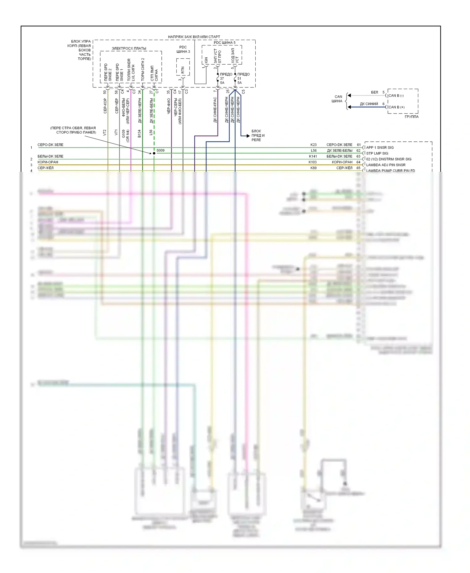 Двигатель — Электросхема двигателя 1.4л турбо — Электросхема двигателя 1.4л турбо (5 из 5). FIAT 500 II (2007-2015)
