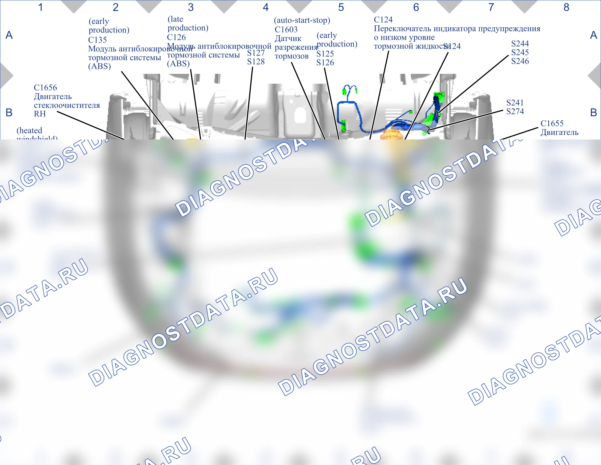 Соединительные узлы — Карта соединений 04 — Карта соединений 04. Ford B-MAX I (2012-2018)