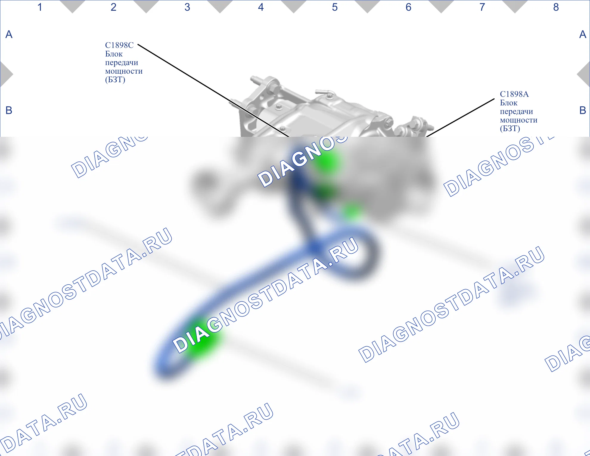 Расположение компонентов — Карта 10 — Карта 10. Ford Bronco Sport I (2020-2024)