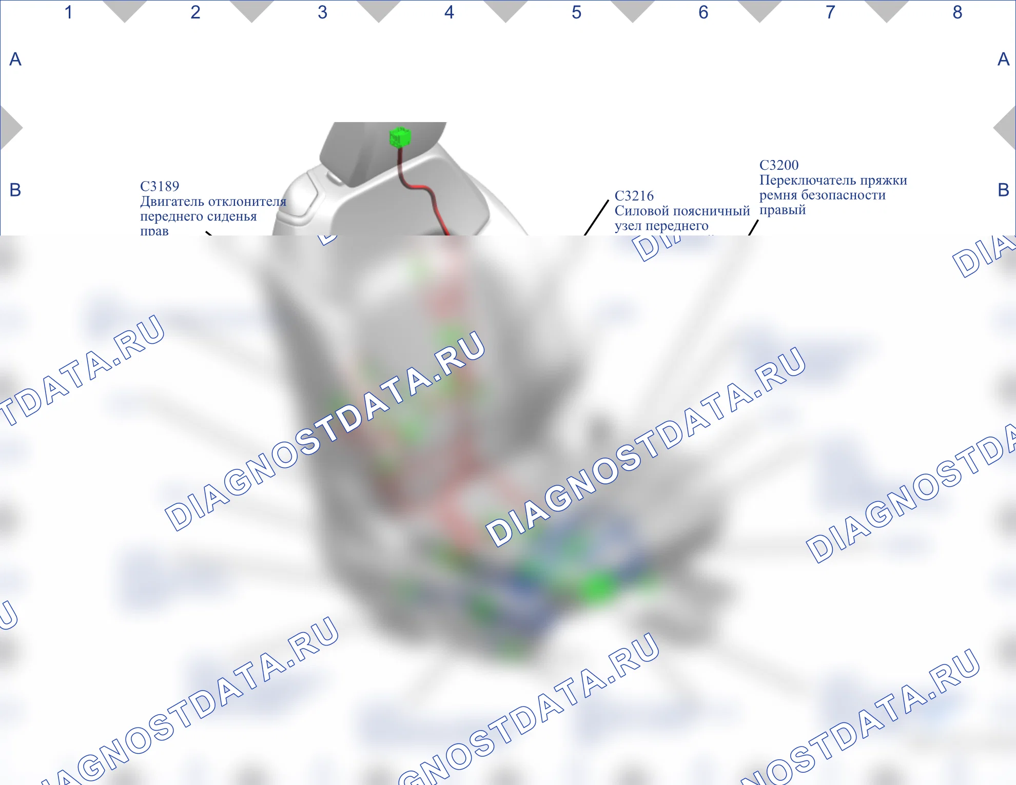 Расположение разъёмов — Карта разъёмов 43 — Карта разъёмов 43. Ford Bronco VI (2020-2024)