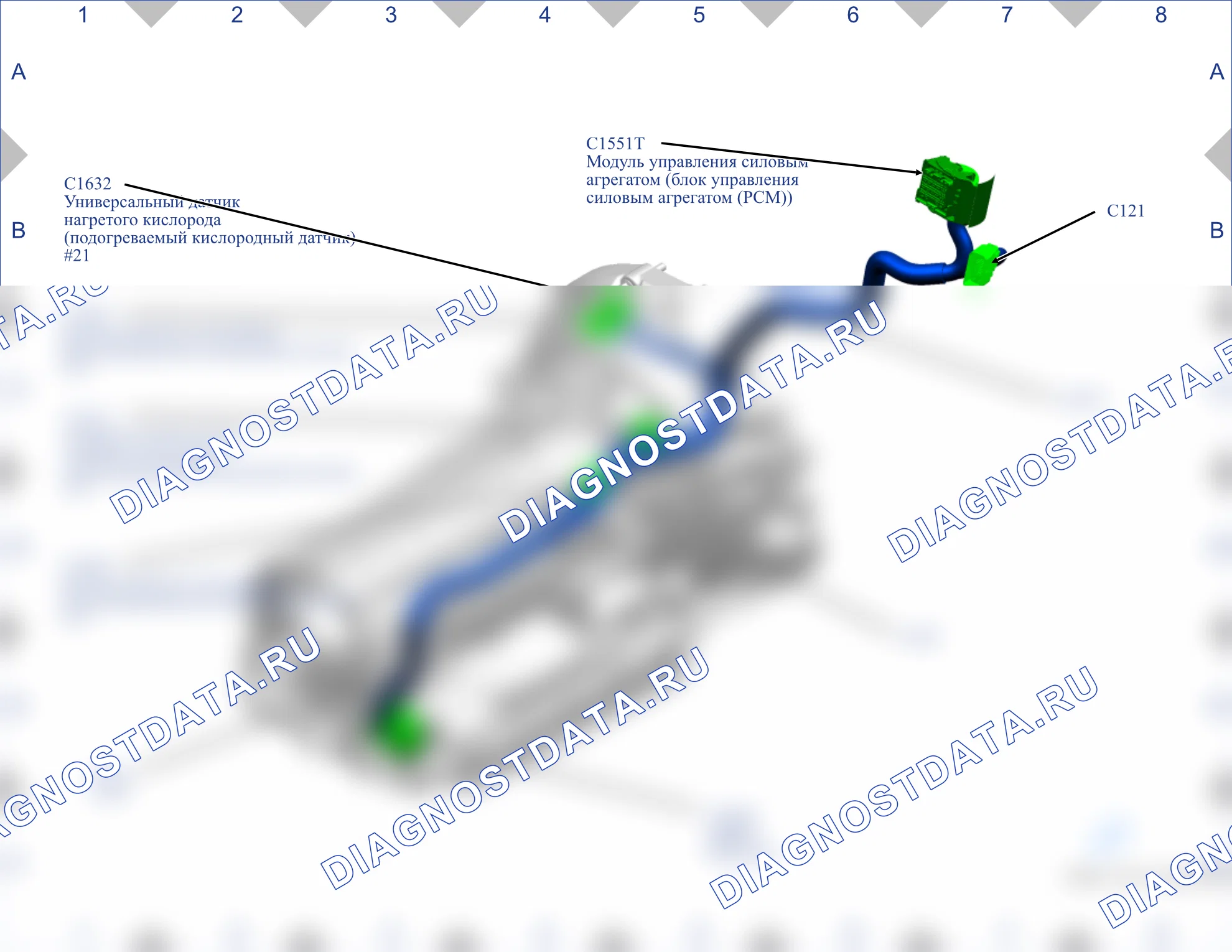 Расположение компонентов — Карта 19 — Карта 19. Ford Bronco VI (2020-2024)