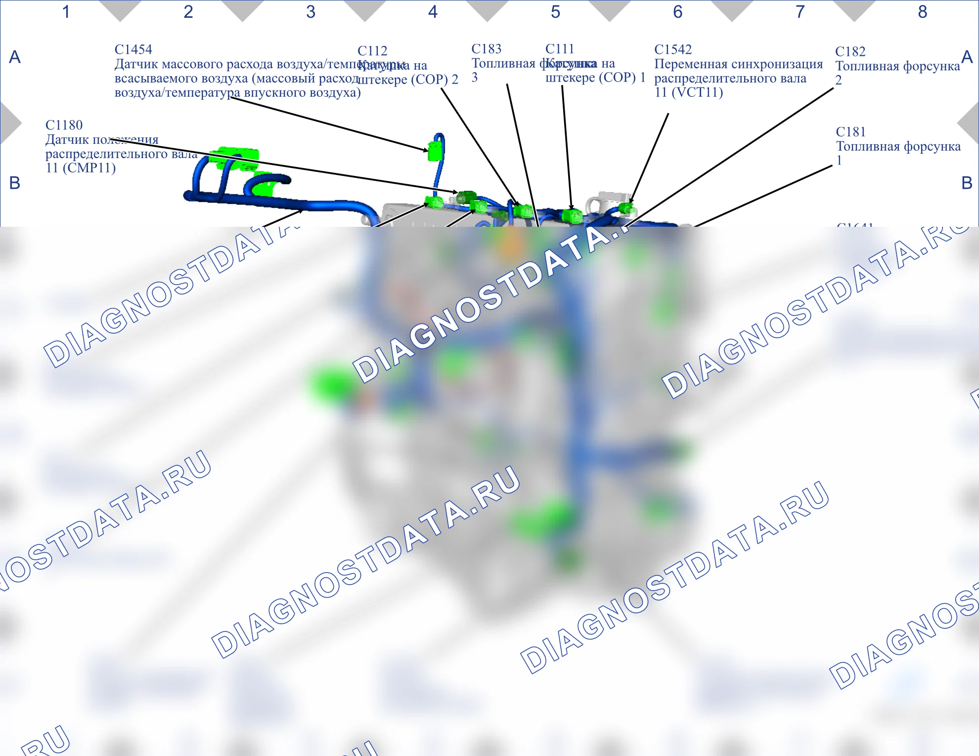 Расположение компонентов — Карта 06 — Карта 06. Ford C-MAX II рестайлинг (2015-2019)