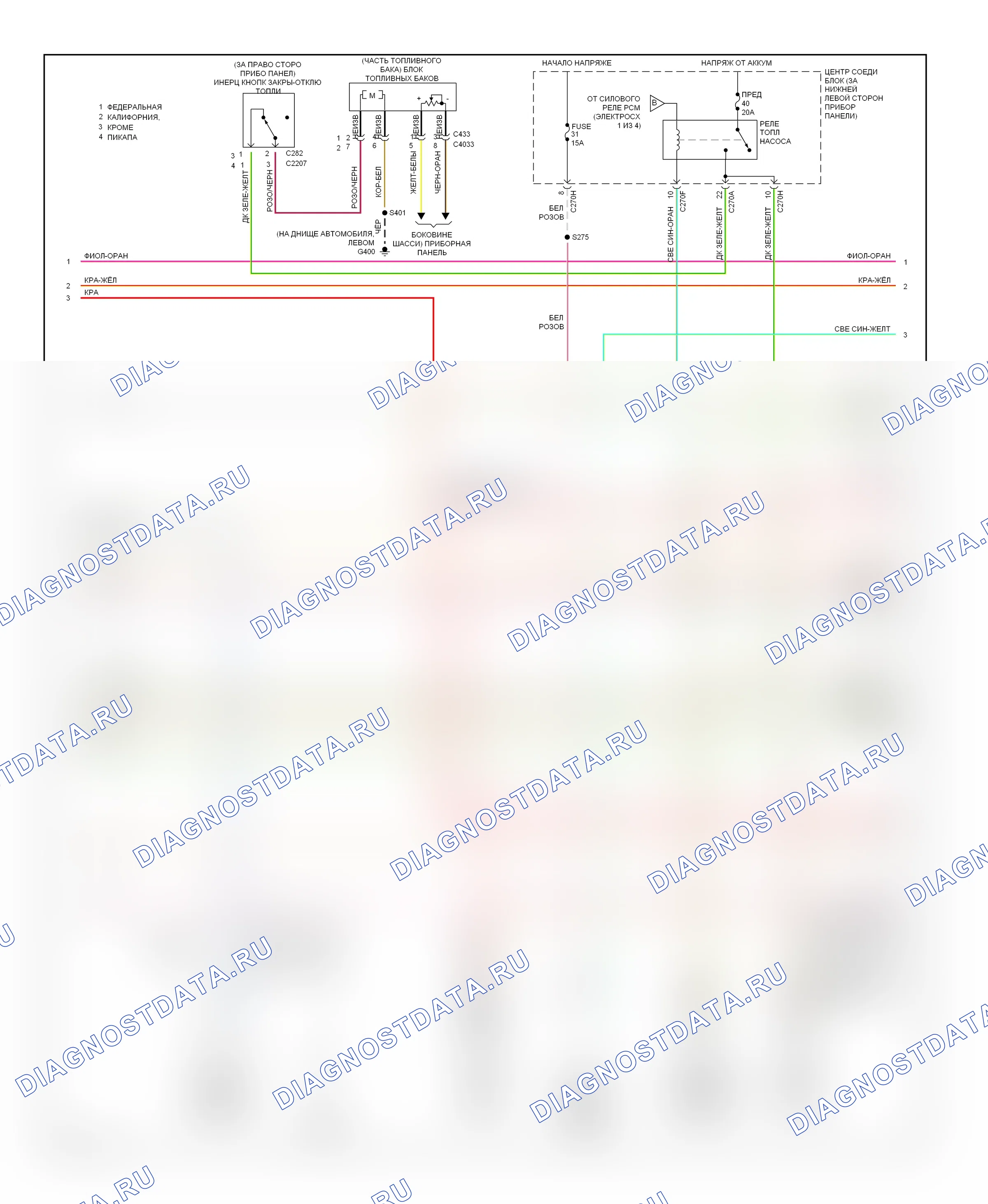 Управление двигателем — Электросхема двигателя 5.4L — Электросхема двигателя 5.4L (2 из 4). Ford Cab & Chassis F350 Super Duty  (1999-2012)