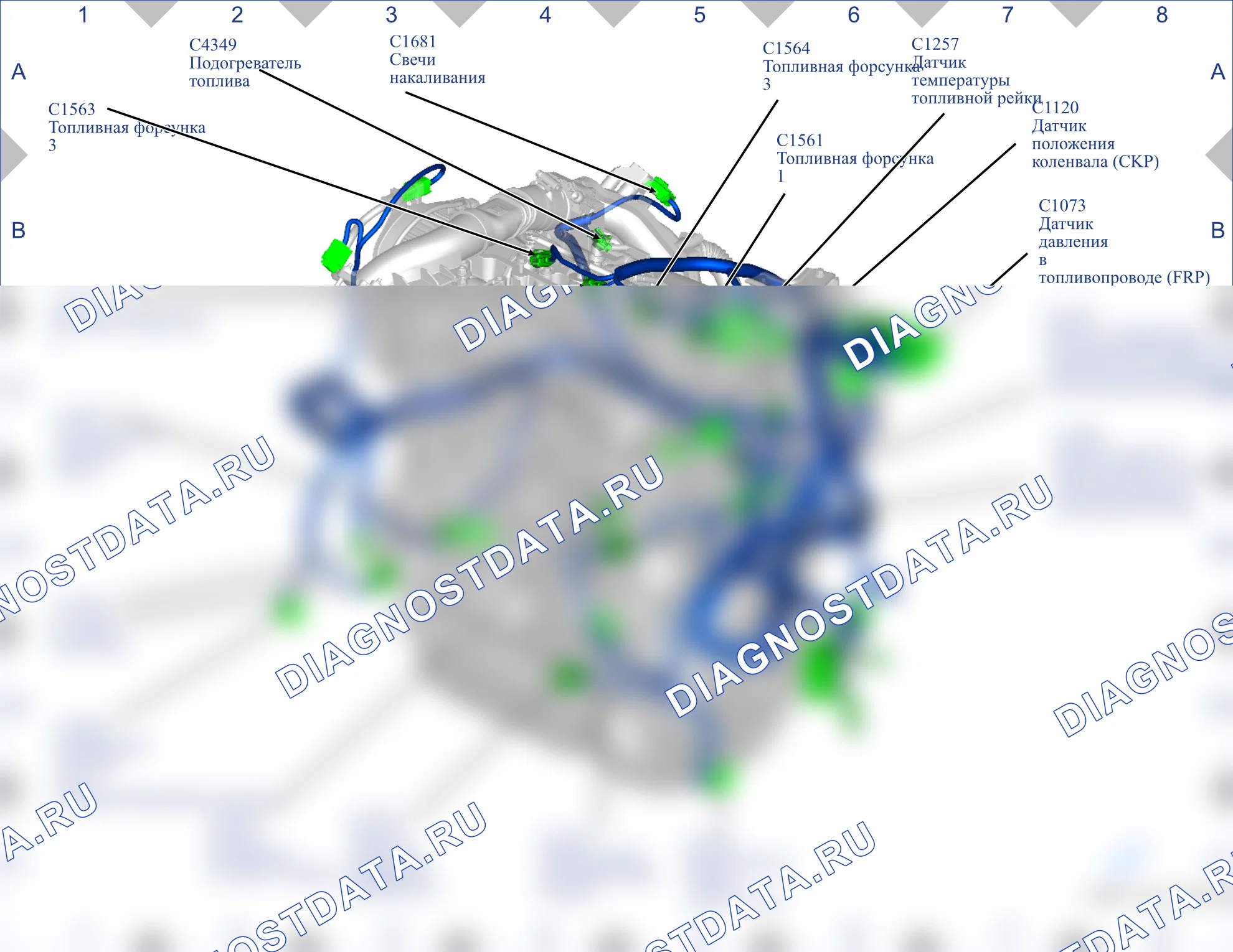 Расположение компонентов — Карта 04 — Карта 04. Ford EcoSport II (2014-2018)
