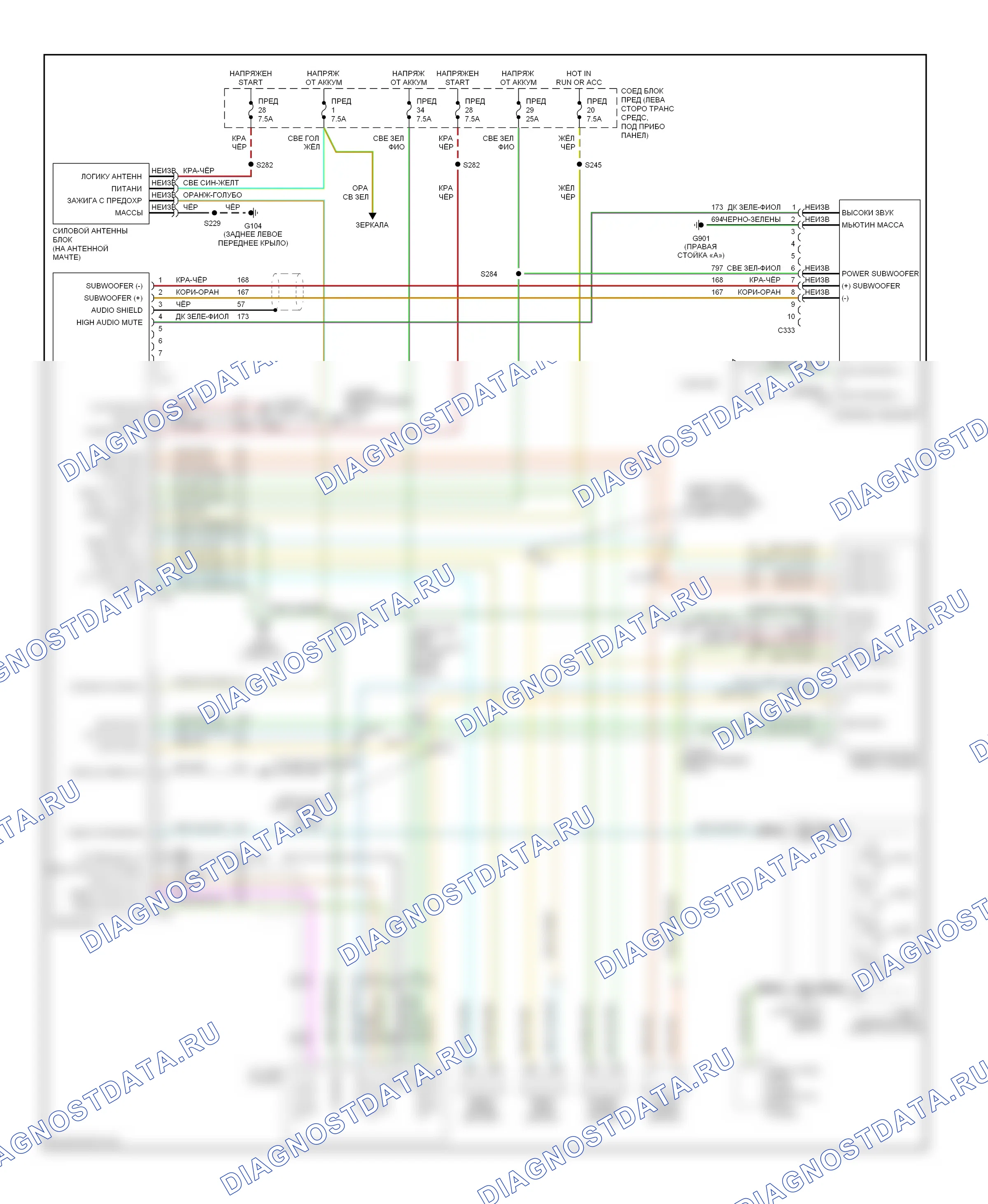 Магнитола — Магнитола- электросхемы, со звуком mach — Магнитола- электросхемы, со звуком mach. Ford Explorer II (1994-2003)