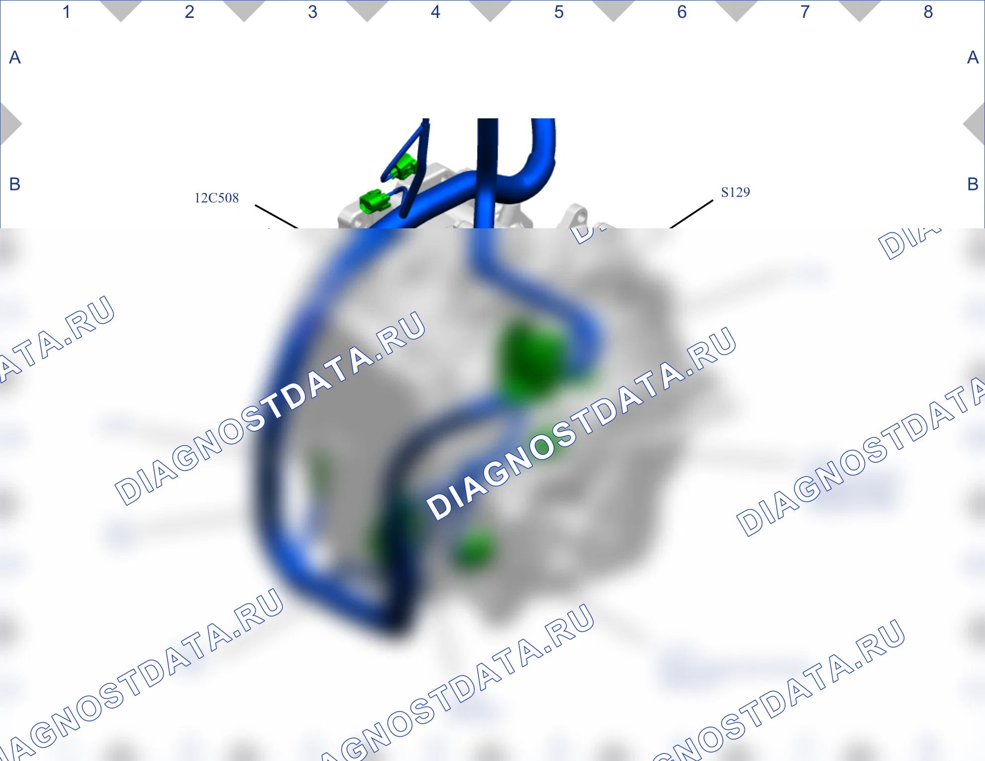 Расположение компонентов — Карта 43 — Карта 43. Ford Fiesta Mk7 рестайлинг (2022-2024)