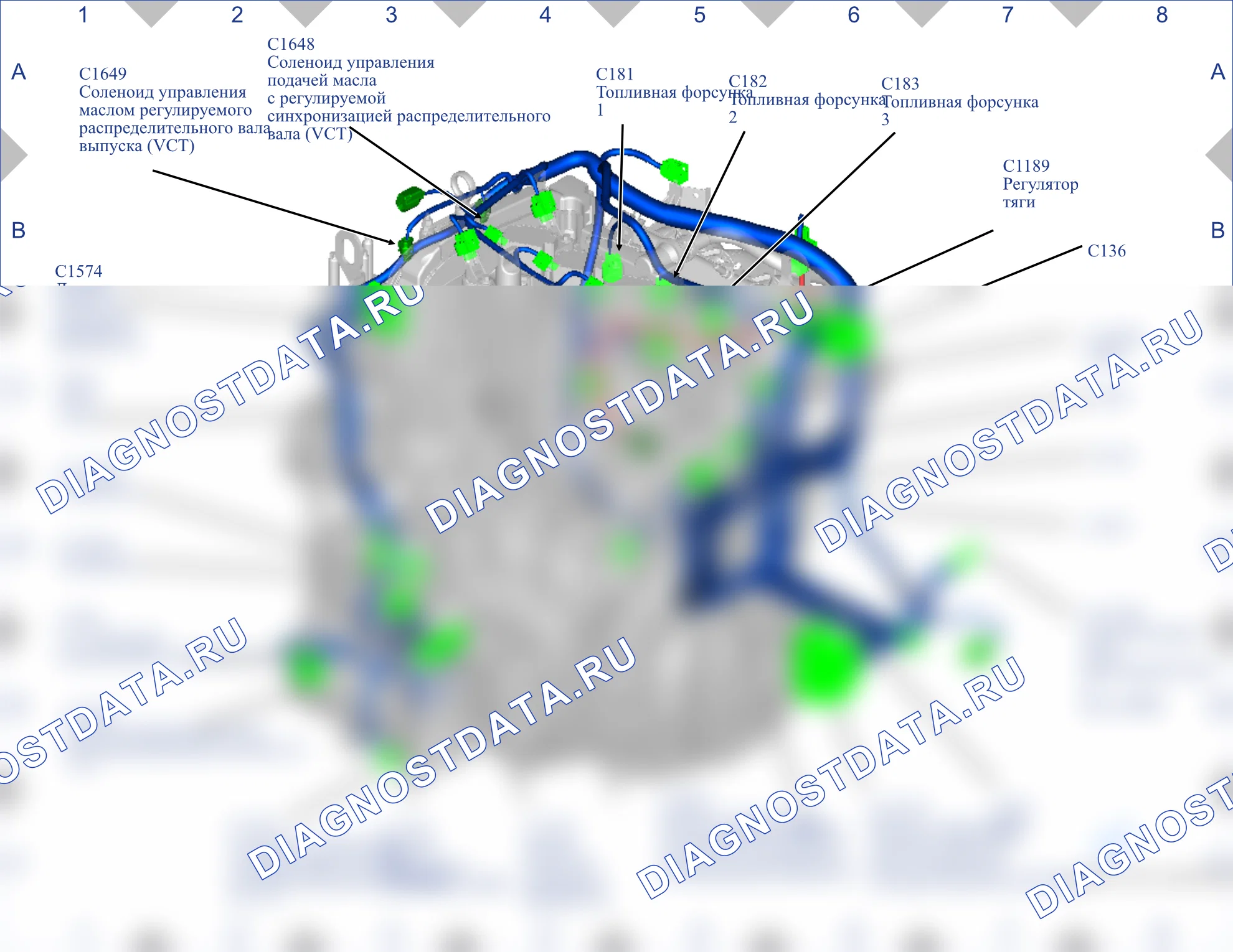 Расположение компонентов — Карта 07 — Карта 07. Ford Fiesta Mk7 рестайлинг (2022-2024)