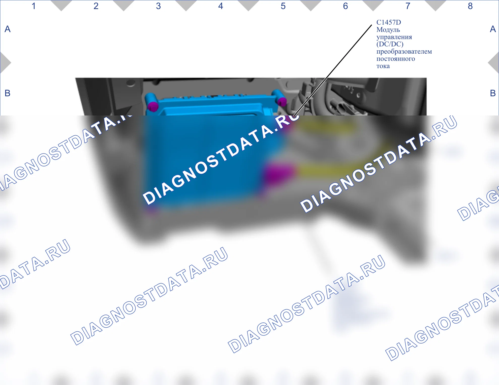 Расположение компонентов — Карта 46 — Карта 46. Ford Fiesta Mk7 рестайлинг (2022-2024)