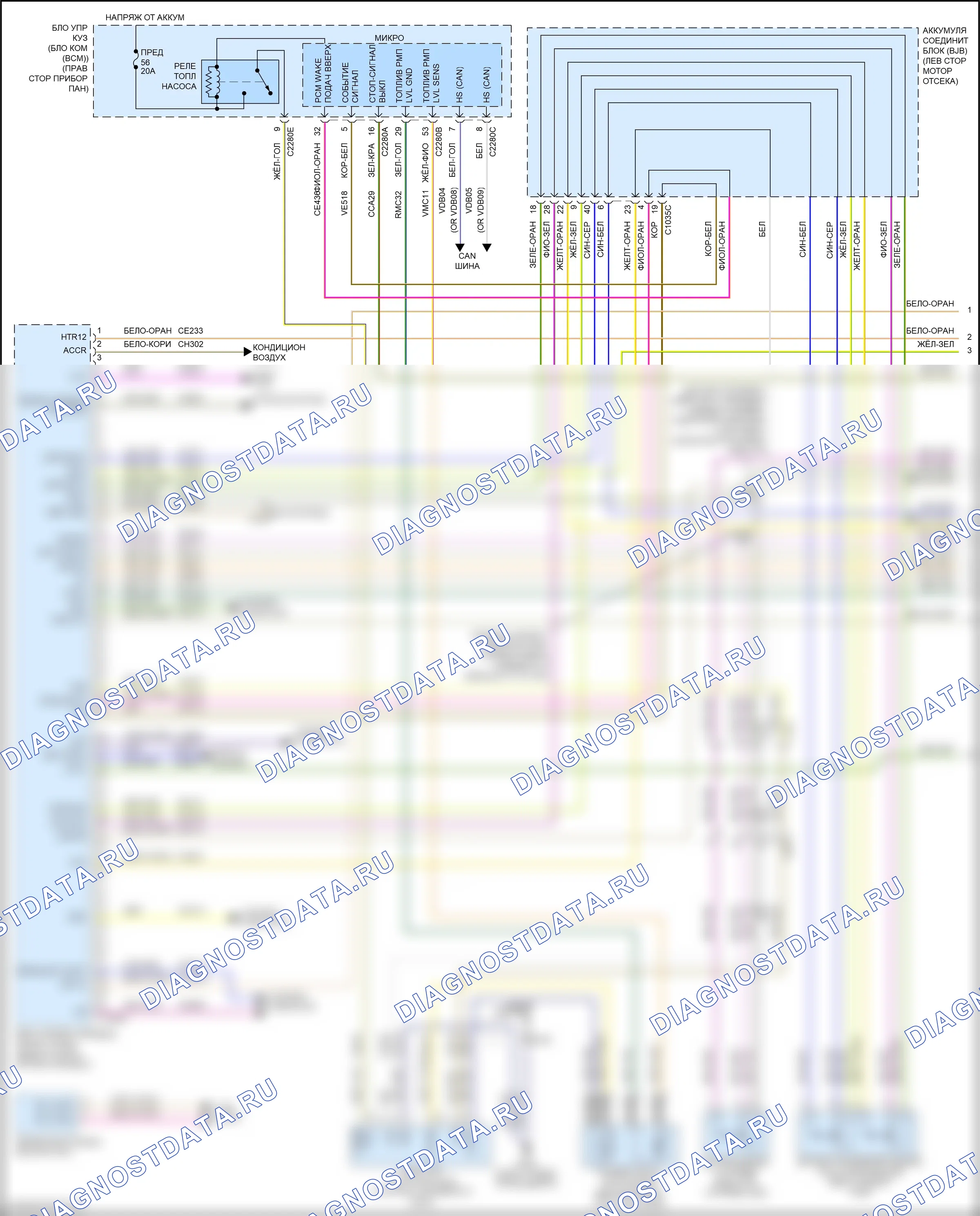 Двигатель — Электросхема двигателя 2.0л турбо — Электросхема двигателя 2.0л турбо (1 из 6). Ford Focus RS III (2016-2018)