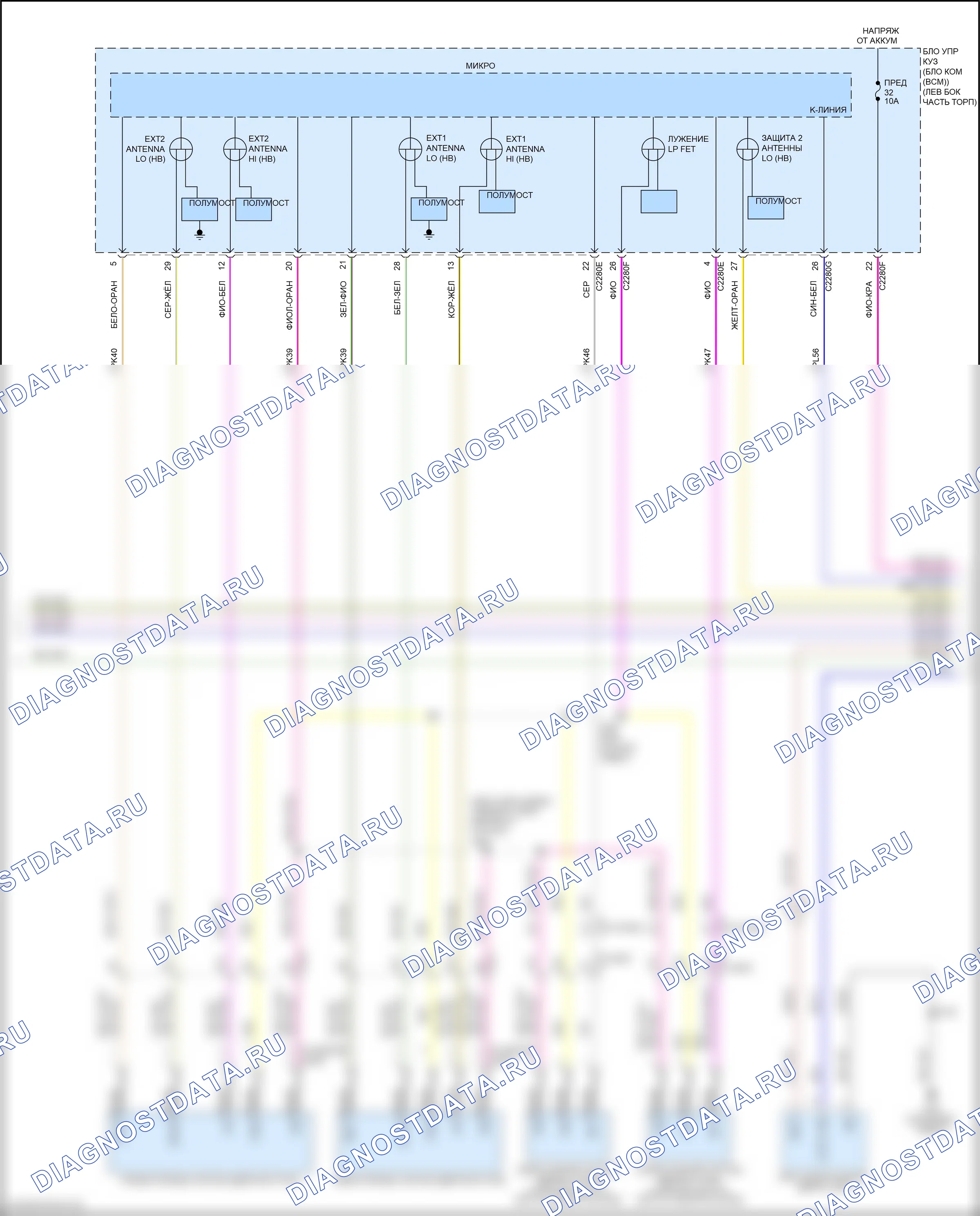 Центральный замок — Электросхема центрального замка — Электросхема центрального замка (2 из 5). Ford Fusion (North America) II рестайлинг (2016-2020)