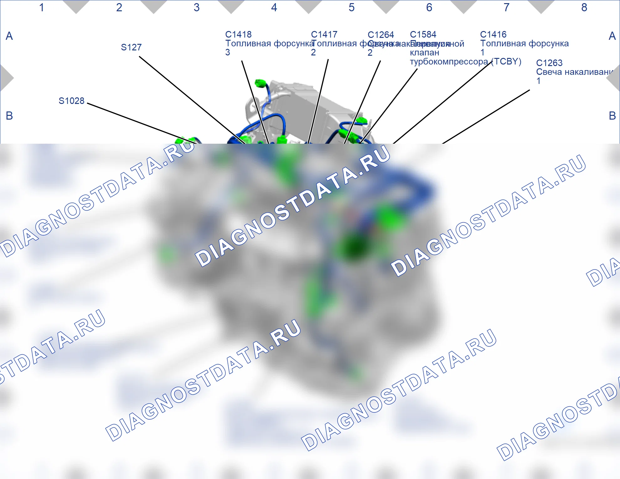 Расположение компонентов — Карта 53 — Карта 53. Ford Galaxy III (2015-2019)