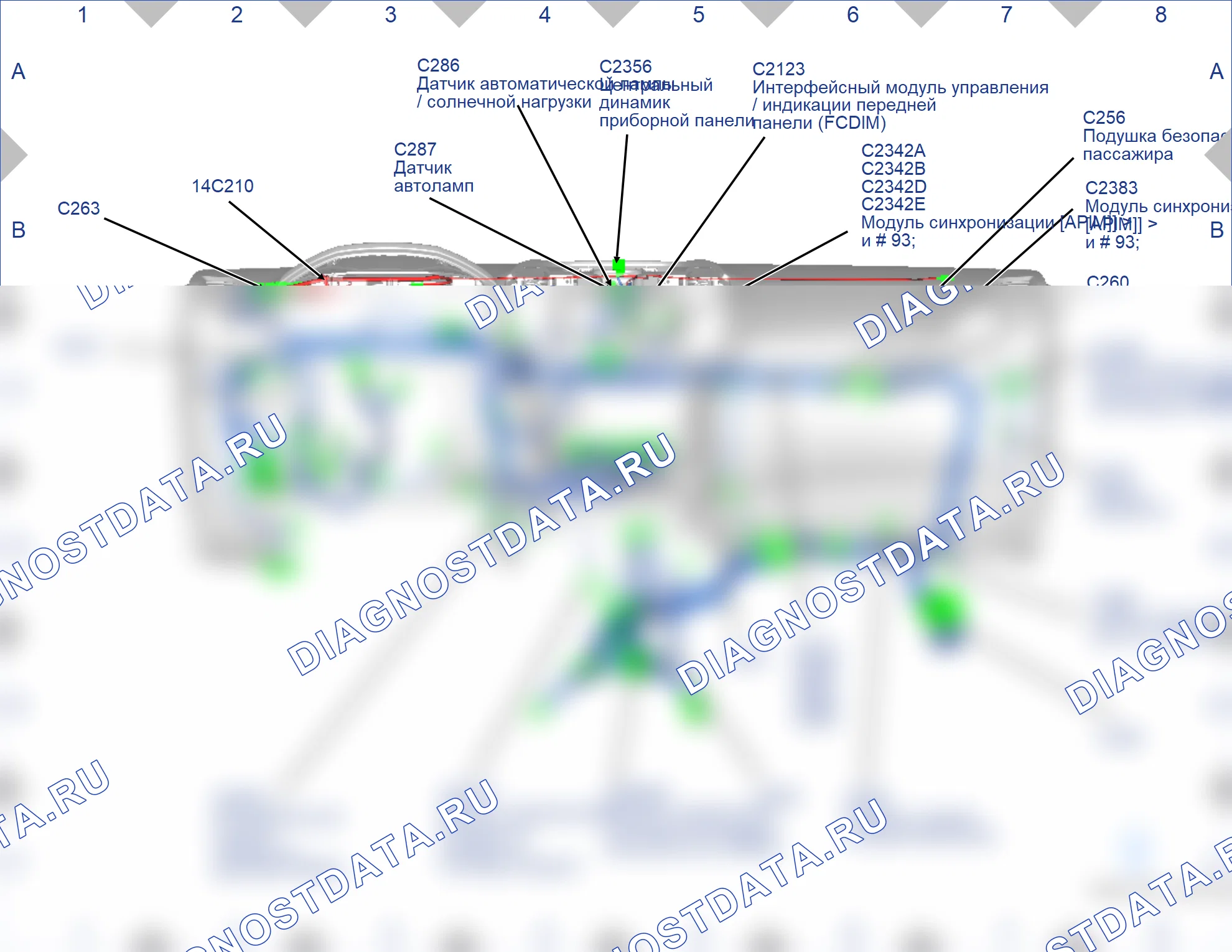 Расположение компонентов — Карта 19 — Карта 19. Ford Galaxy III (2015-2019)