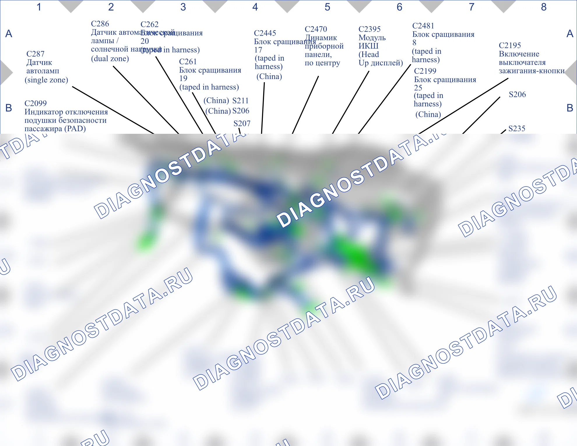 Расположение компонентов — Карта 26 — Карта 26. Ford Mondeo V (2014-2019)