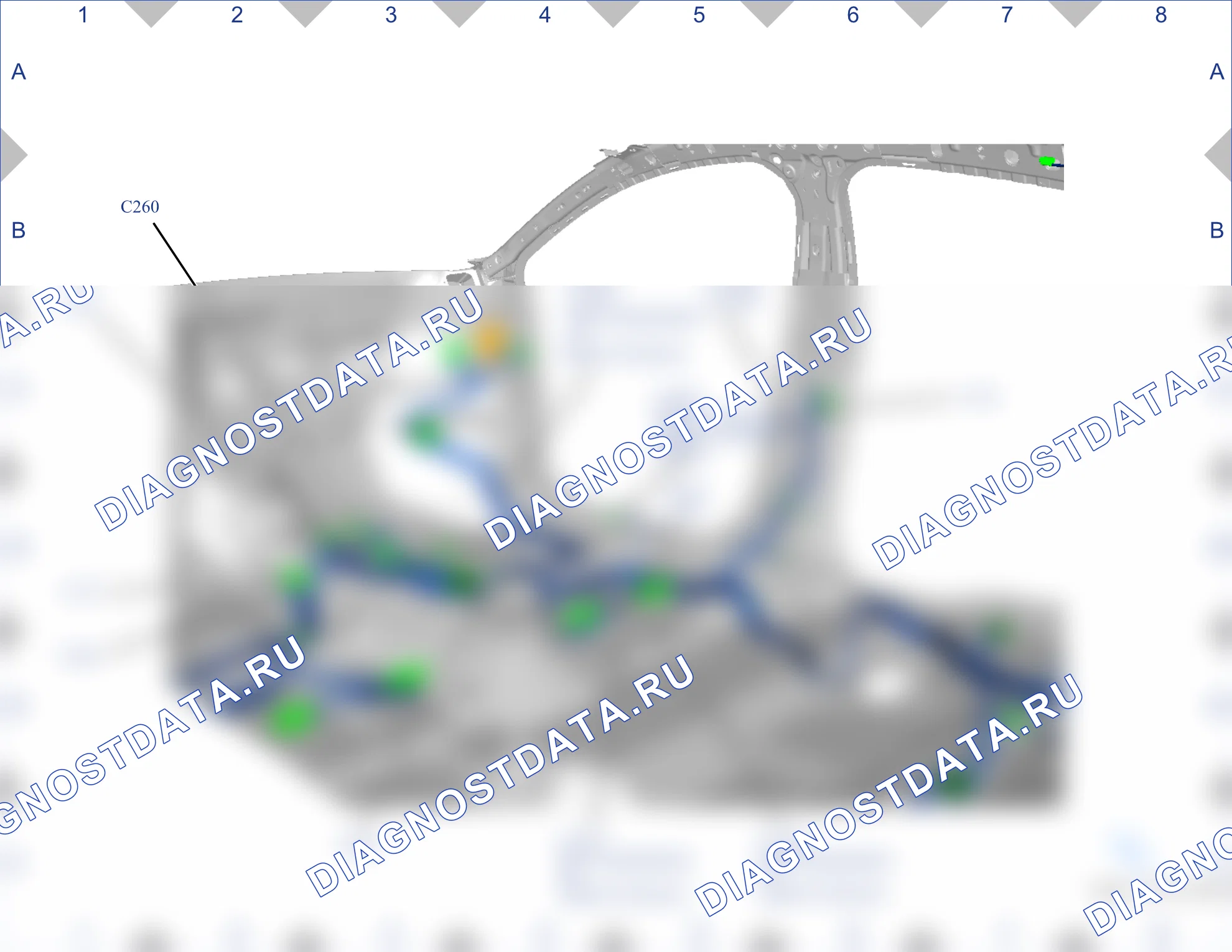 Точки заземления — Карта масс 40 — Карта масс 40. Ford Mondeo V (2014-2019)