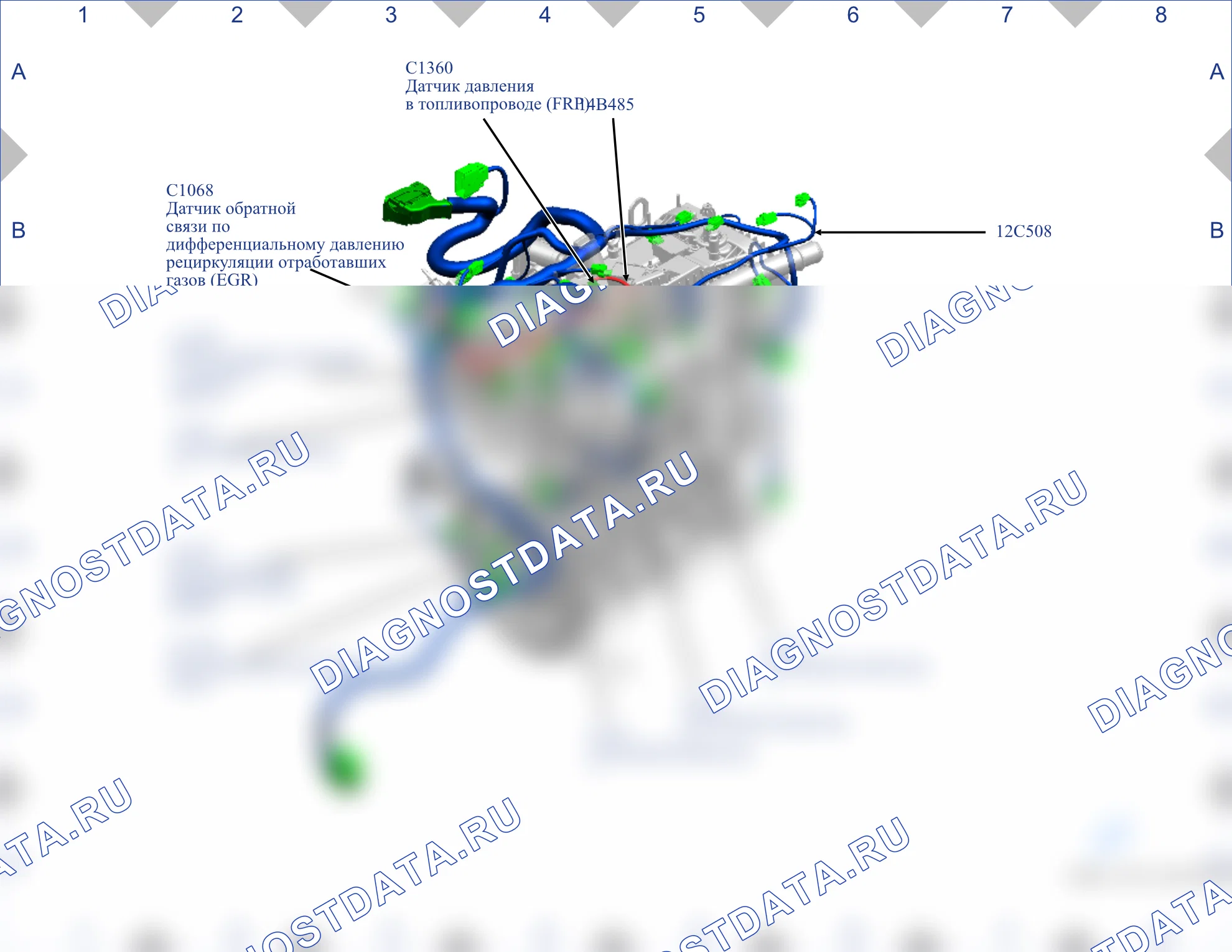 Расположение компонентов — Карта 09 — Карта 09. Ford Ranger T6 (2011-2015)