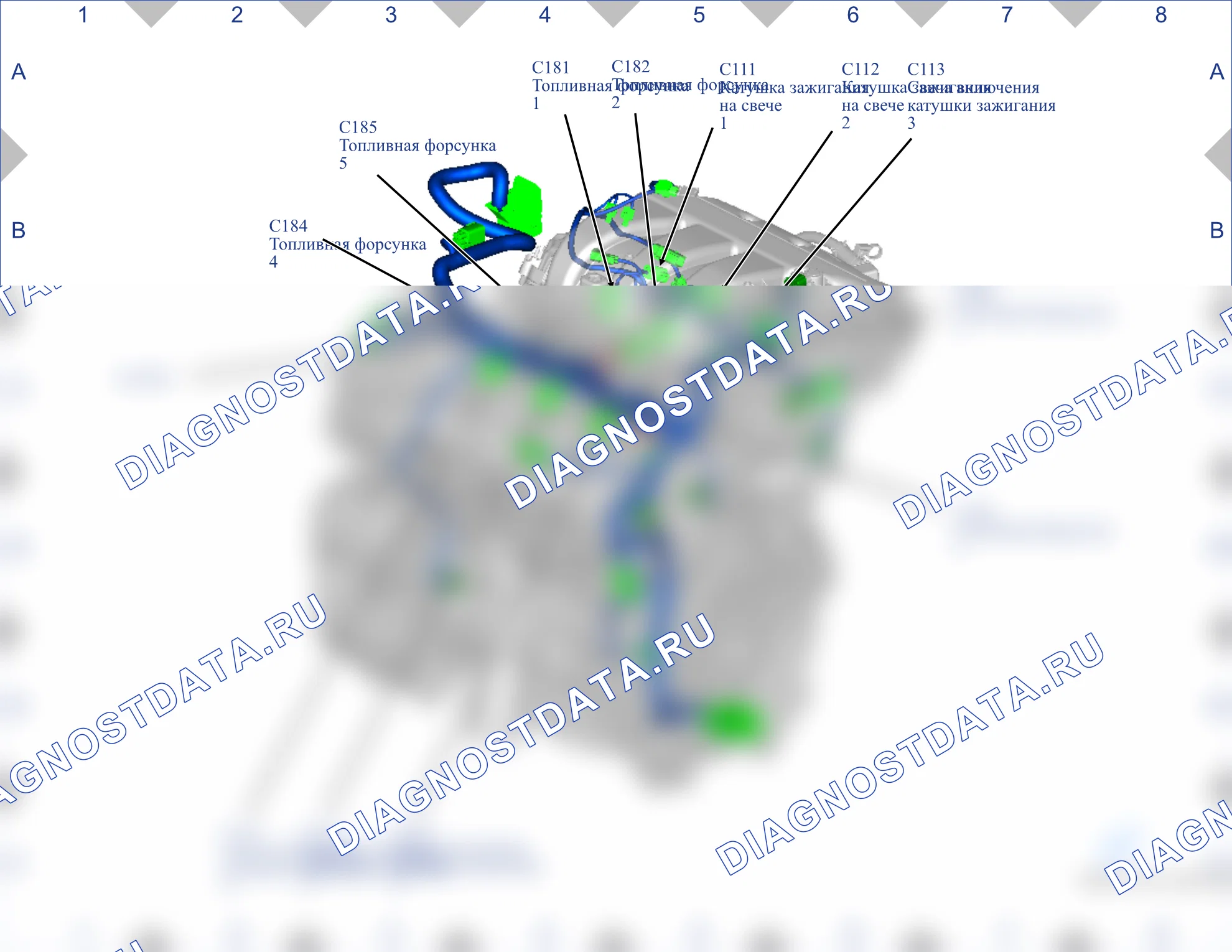 Расположение компонентов — Карта 14 — Карта 14. Ford S-MAX II (2015-2019)