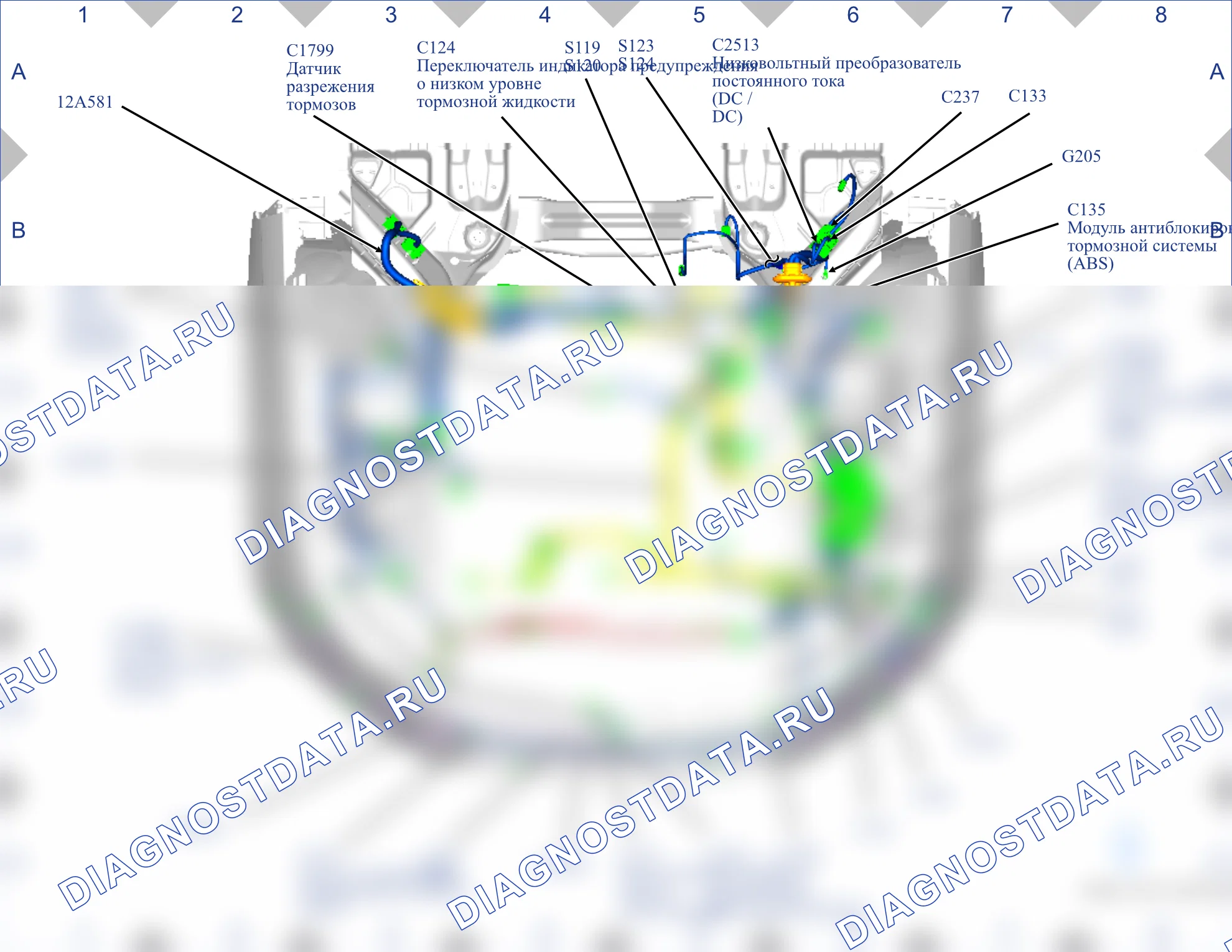 Расположение компонентов — Карта 04 — Карта 04. Ford S-MAX II (2015-2019)