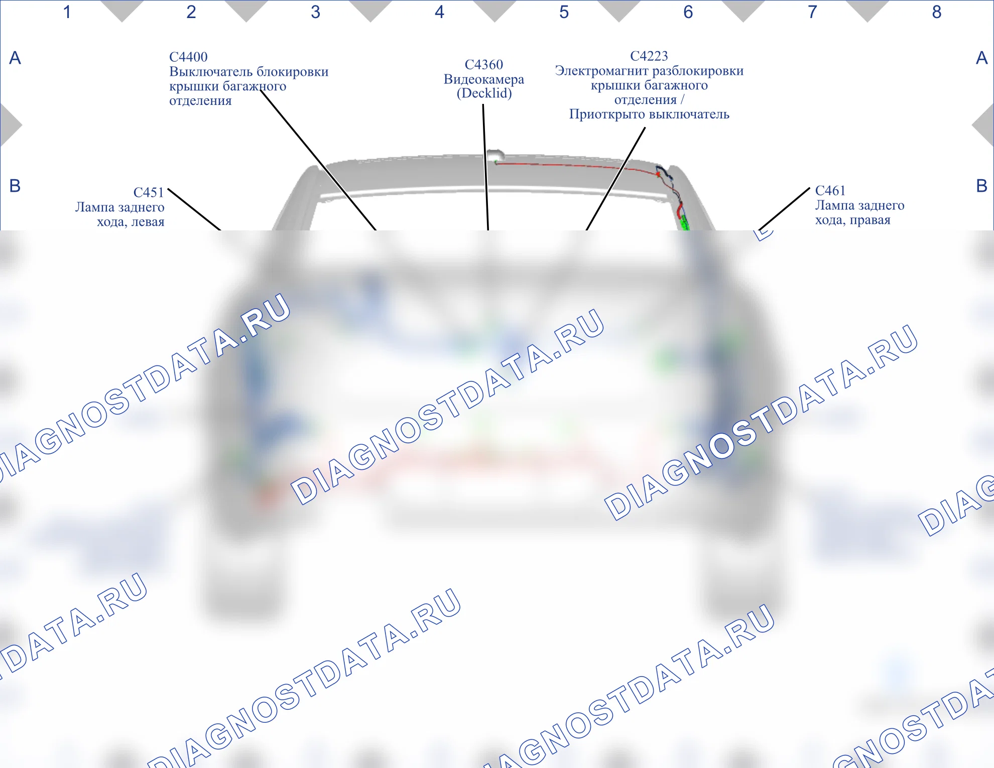 Расположение разъёмов — Карта разъёмов 30 — Карта разъёмов 30. Ford Taurus VI (2009-2019)