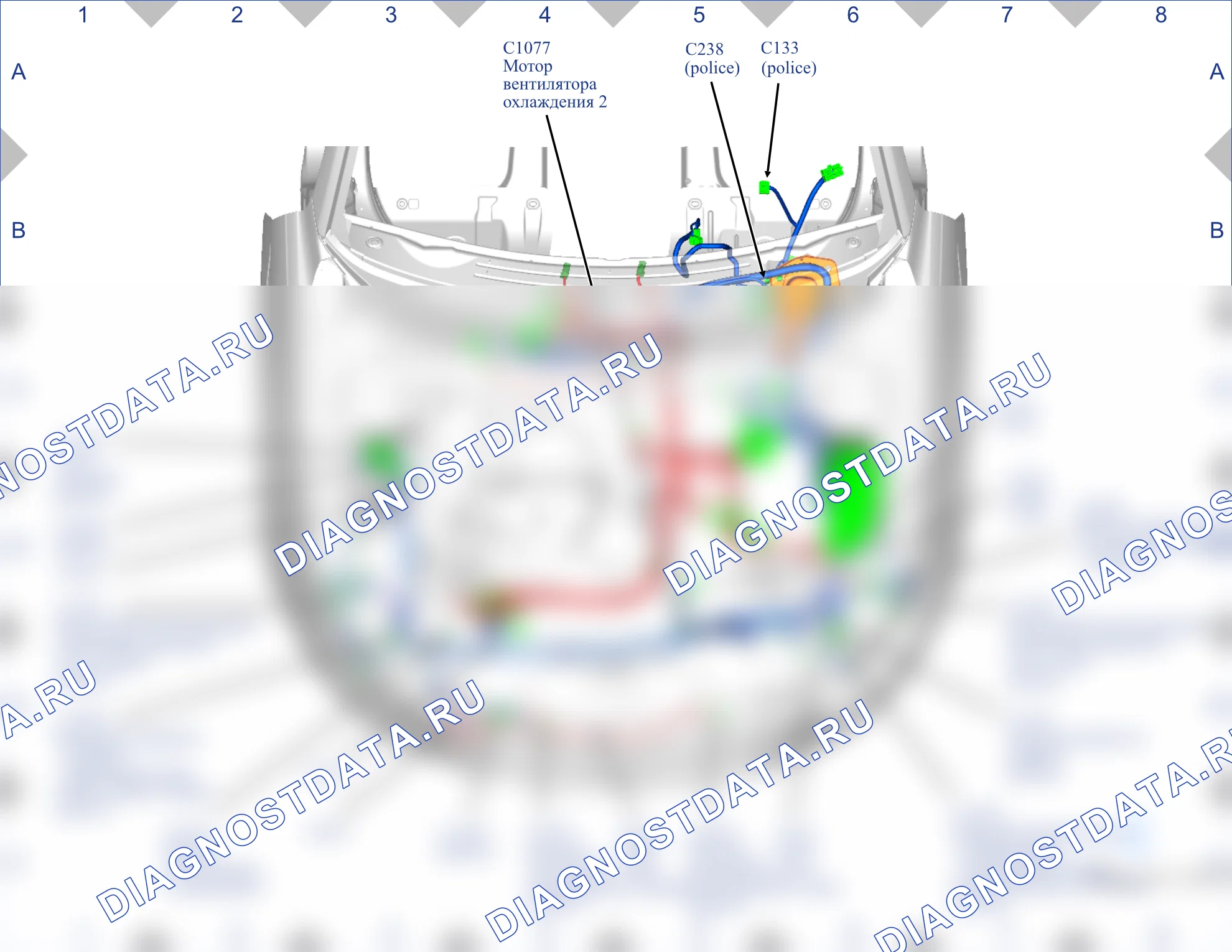 Расположение компонентов — Карта 03 — Карта 03. Ford Taurus VI (2009-2019)