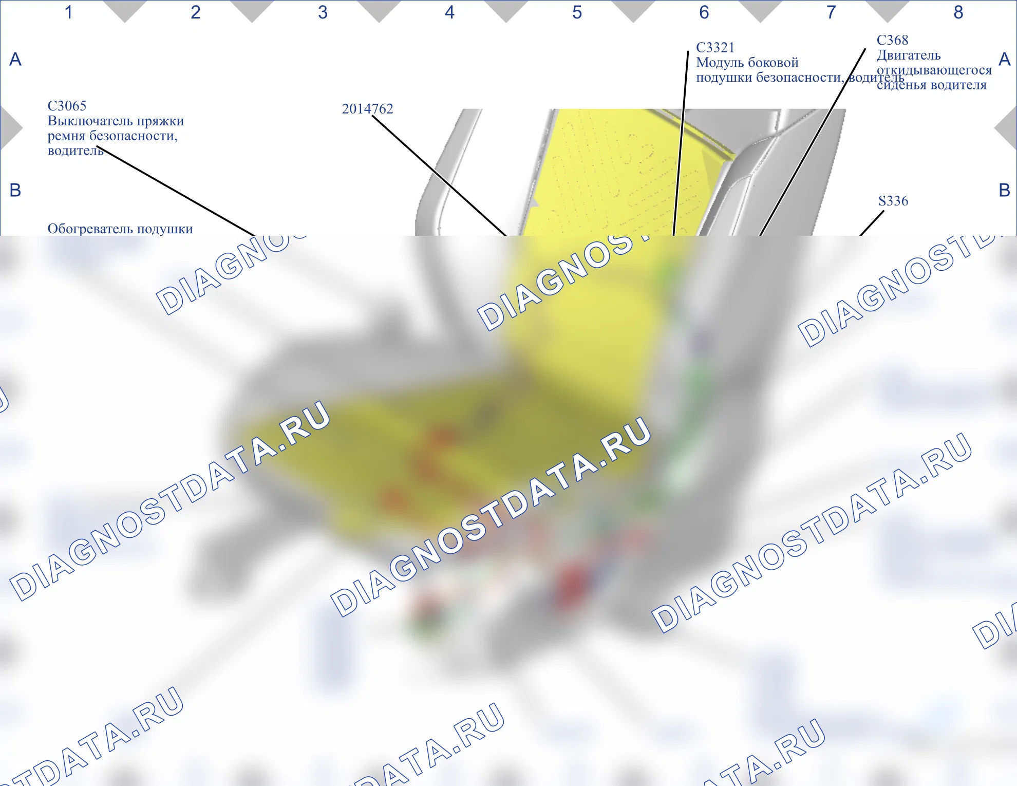 Расположение разъёмов — Карта разъёмов 47 — Карта разъёмов 47. Ford Tourneo Connect III (2021-2024)