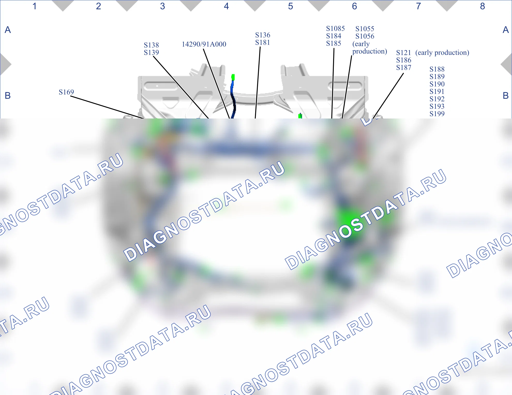 Расположение компонентов — Карта 05 — Карта 05. Ford Tourneo Connect III (2021-2024)