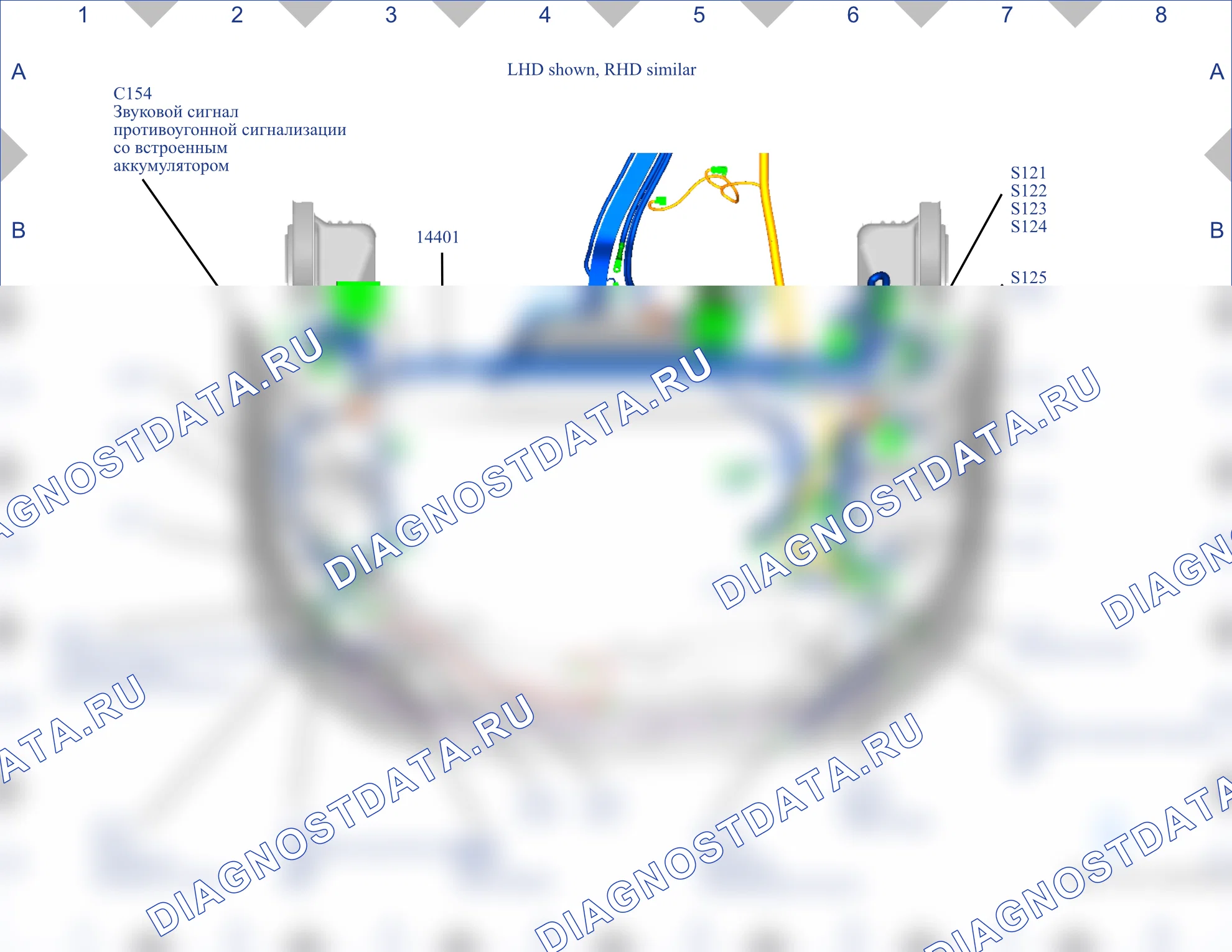 Расположение компонентов — Карта 06 — Карта 06. Ford Tourneo Custom I (2012-2018)