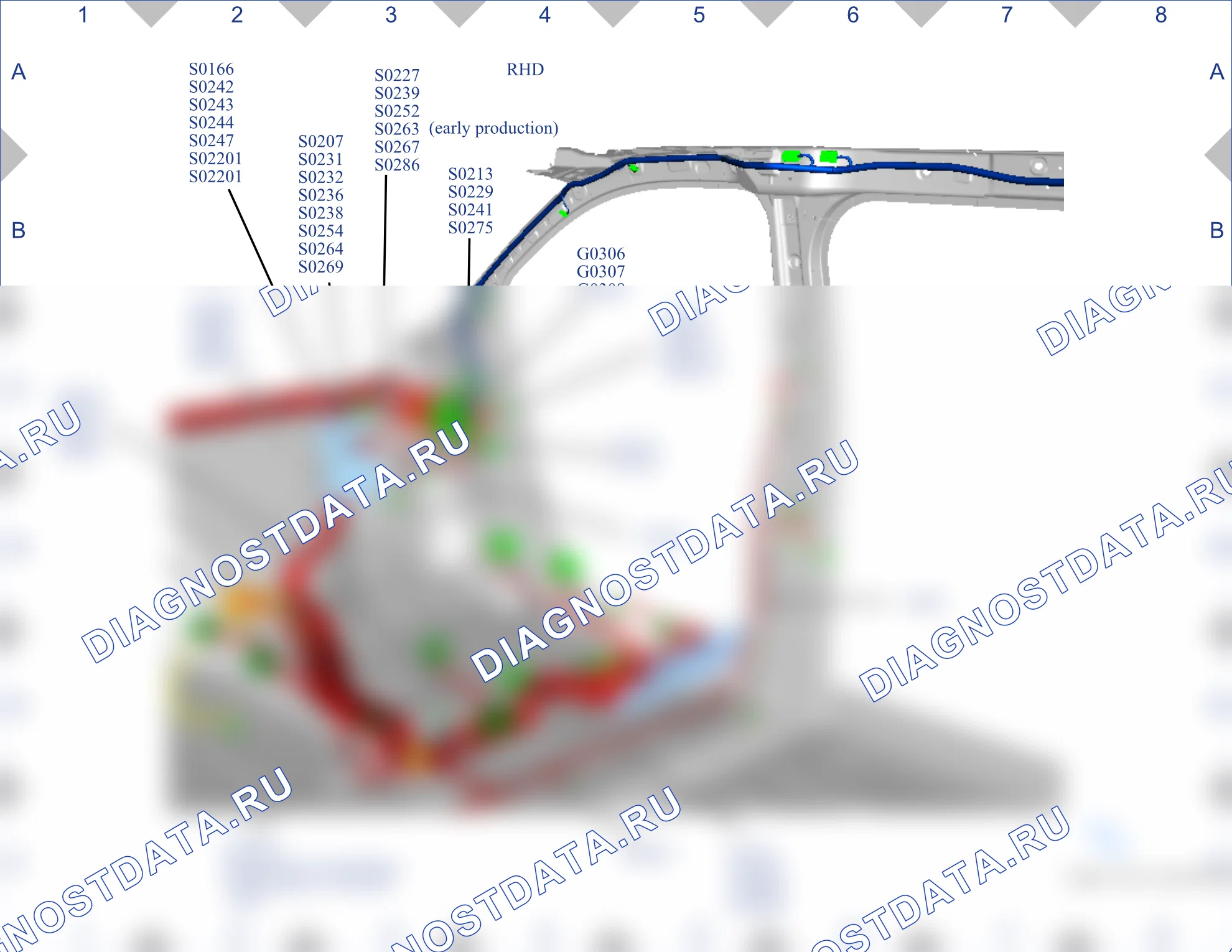 Расположение разъёмов — Карта разъёмов 112 — Карта разъёмов 112. Ford Tourneo Custom I рестайлинг (2017-2024)