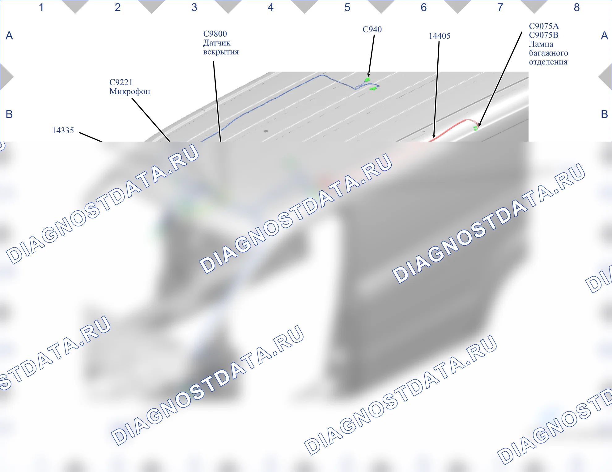 Расположение компонентов — Карта 56 — Карта 56. Ford Transit Connect II рестайлинг (2018-2024)