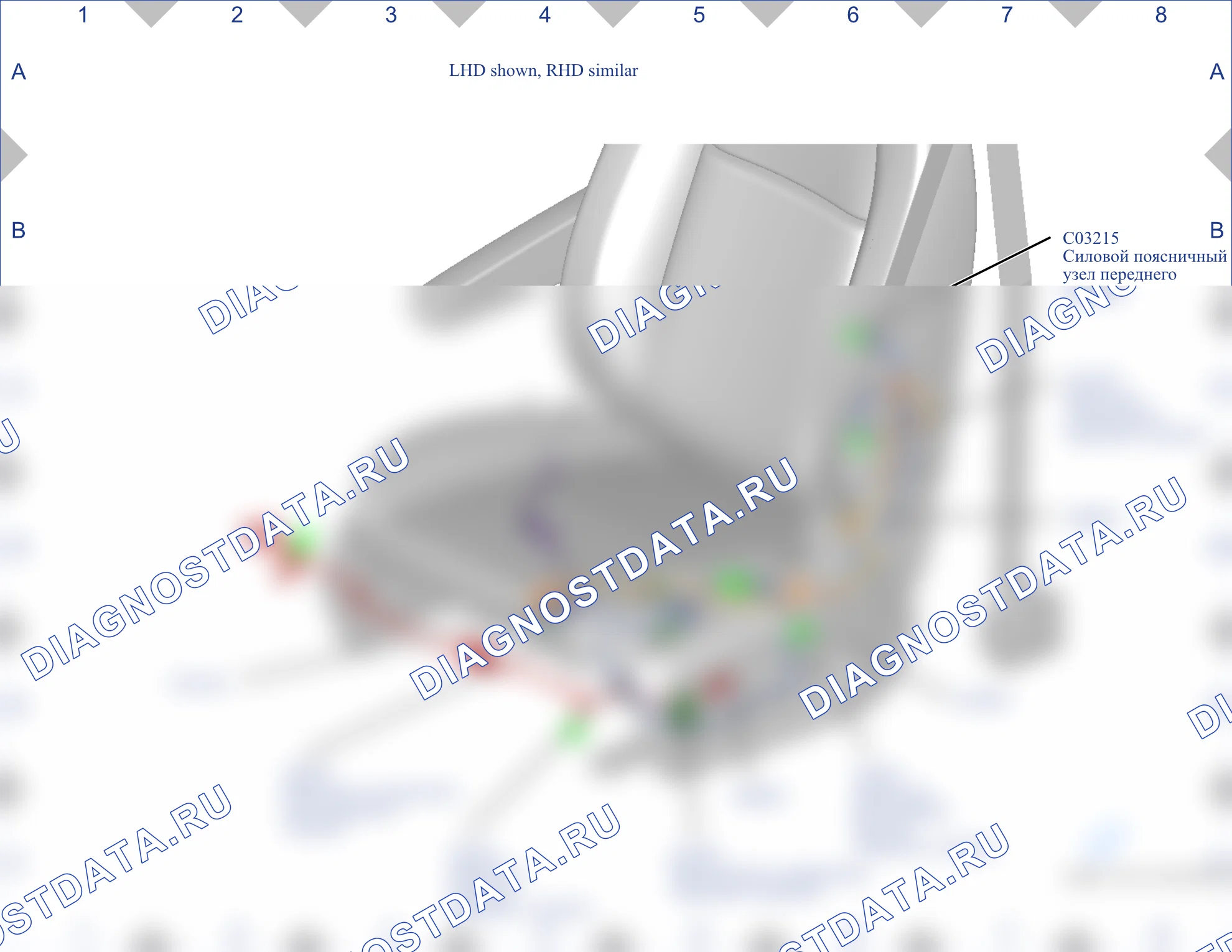 Расположение компонентов — Карта 113 — Карта 113. Ford Transit Custom I (2012-2018)