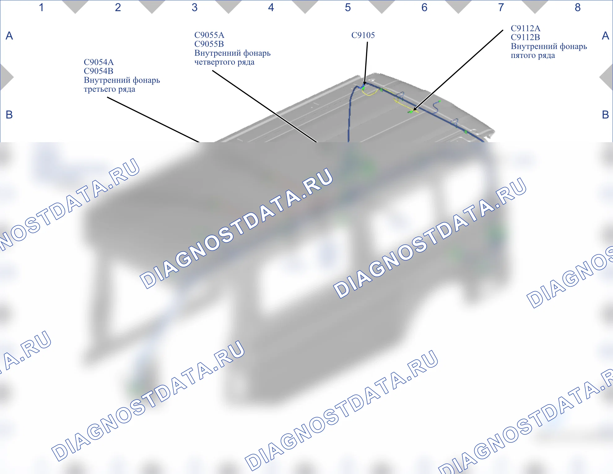 Расположение компонентов — Карта 49 — Карта 49. Ford Transit VIII (2013-2024)