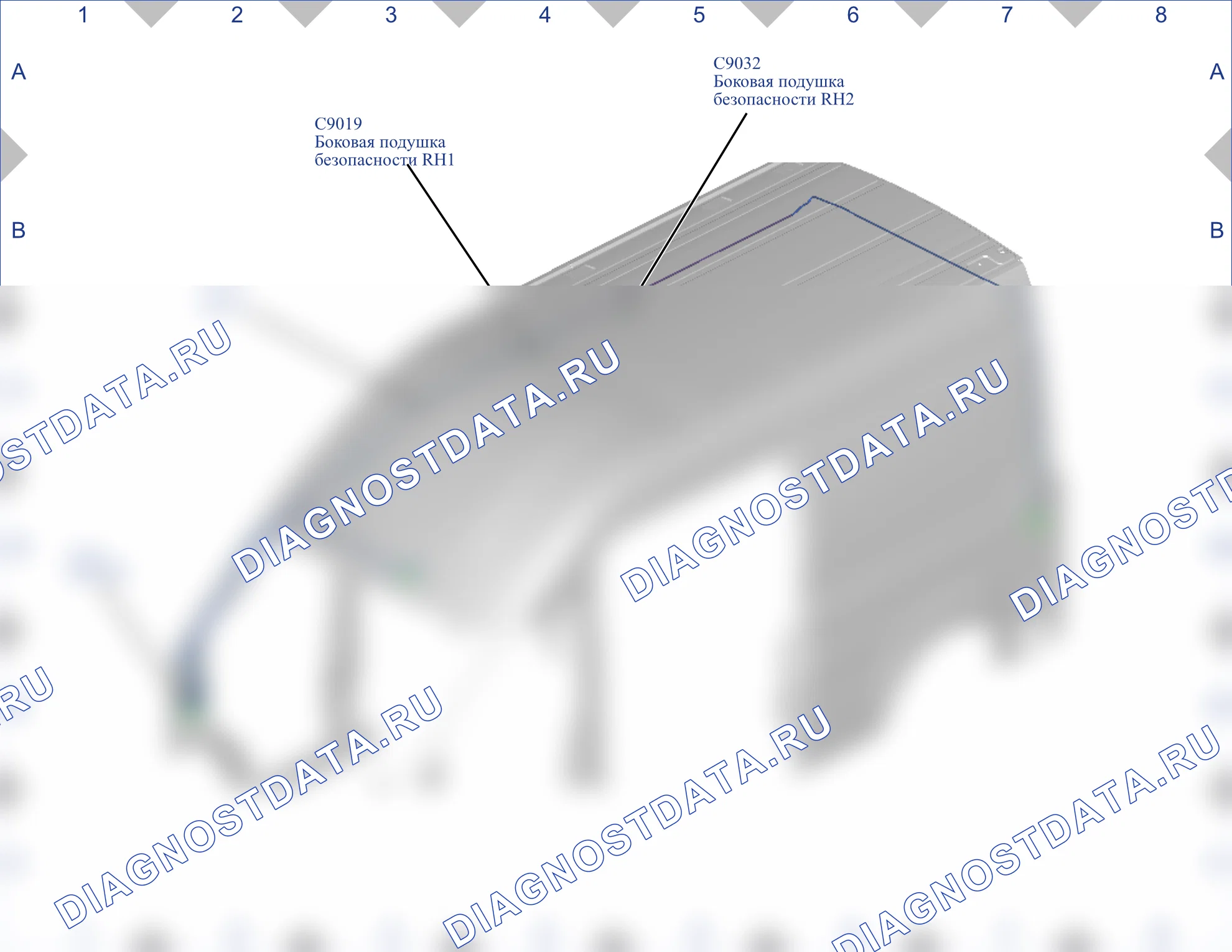 Расположение разъёмов — Карта разъёмов 61 — Карта разъёмов 61. Ford Transit VIII (2013-2024)