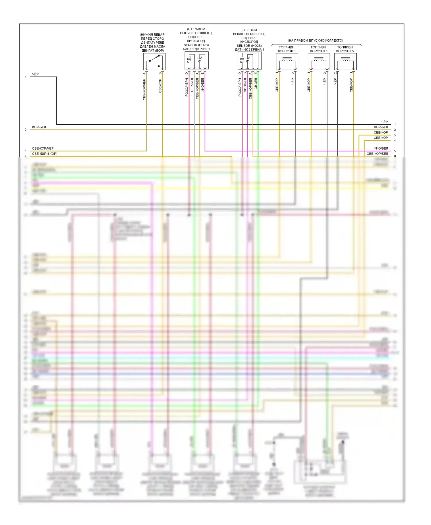 Двигатель — Электросхема двигателя 3.6l vin d — Электросхема двигателя 3.6l vin d (2 из 6). GMC Acadia I (2006-2013)