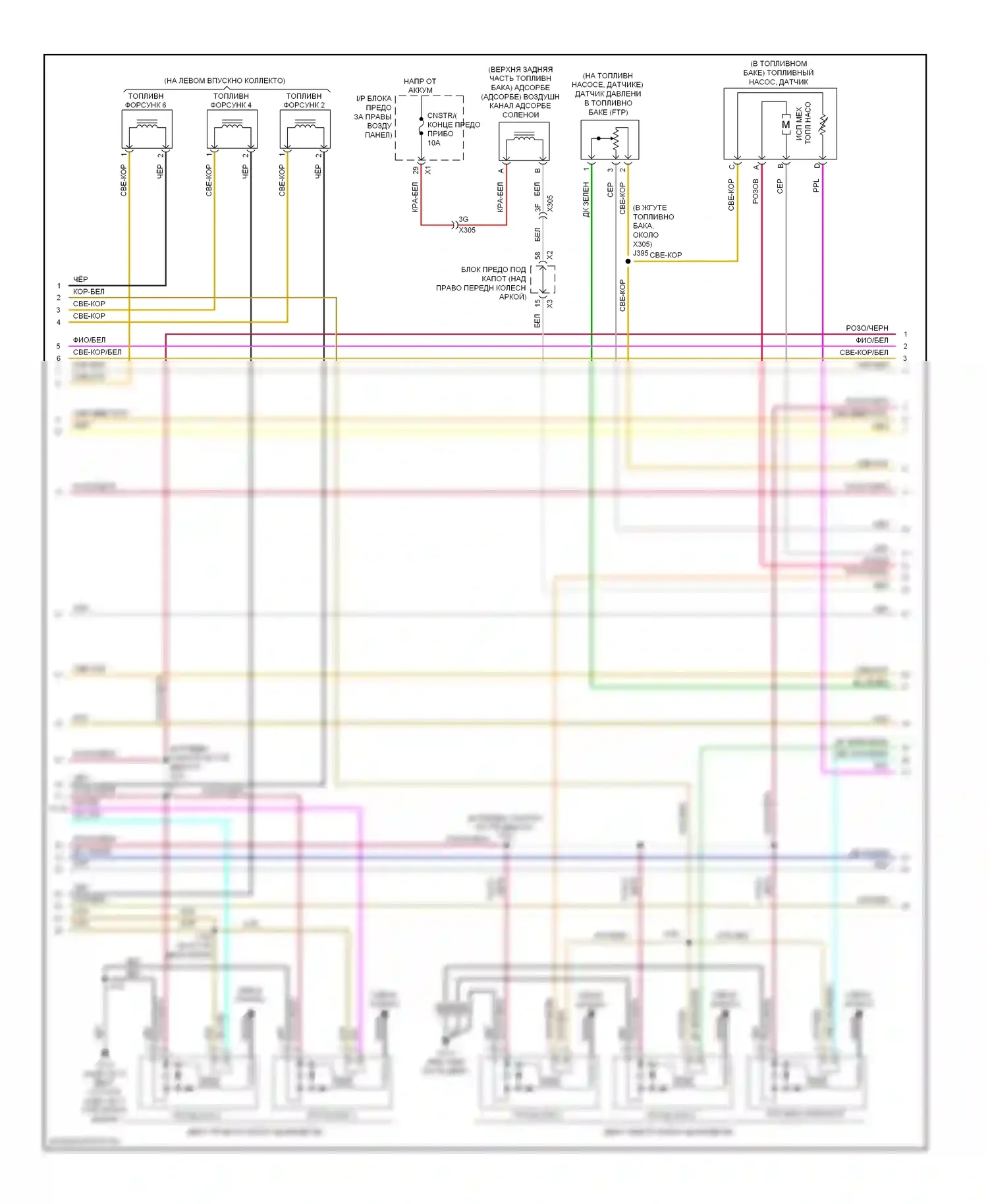 Двигатель — Электросхема двигателя 3.6l vin d — Электросхема двигателя 3.6l vin d (3 из 6). GMC Acadia I (2006-2013)