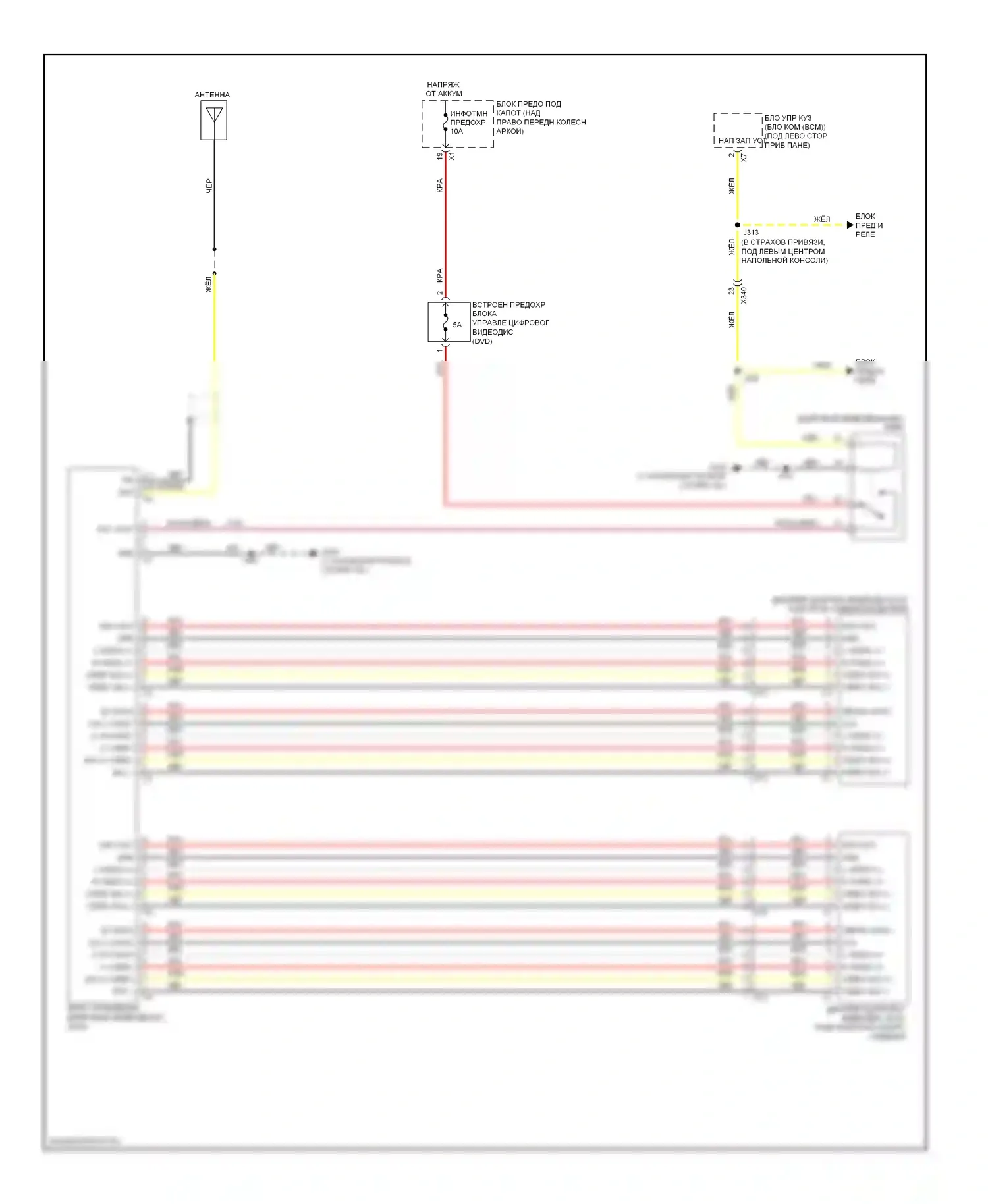 Магнитола — Электросхема видеосистемы, с приспособлением spo — Электросхема видеосистемы, с приспособлением spo. GMC Acadia I (2006-2013)