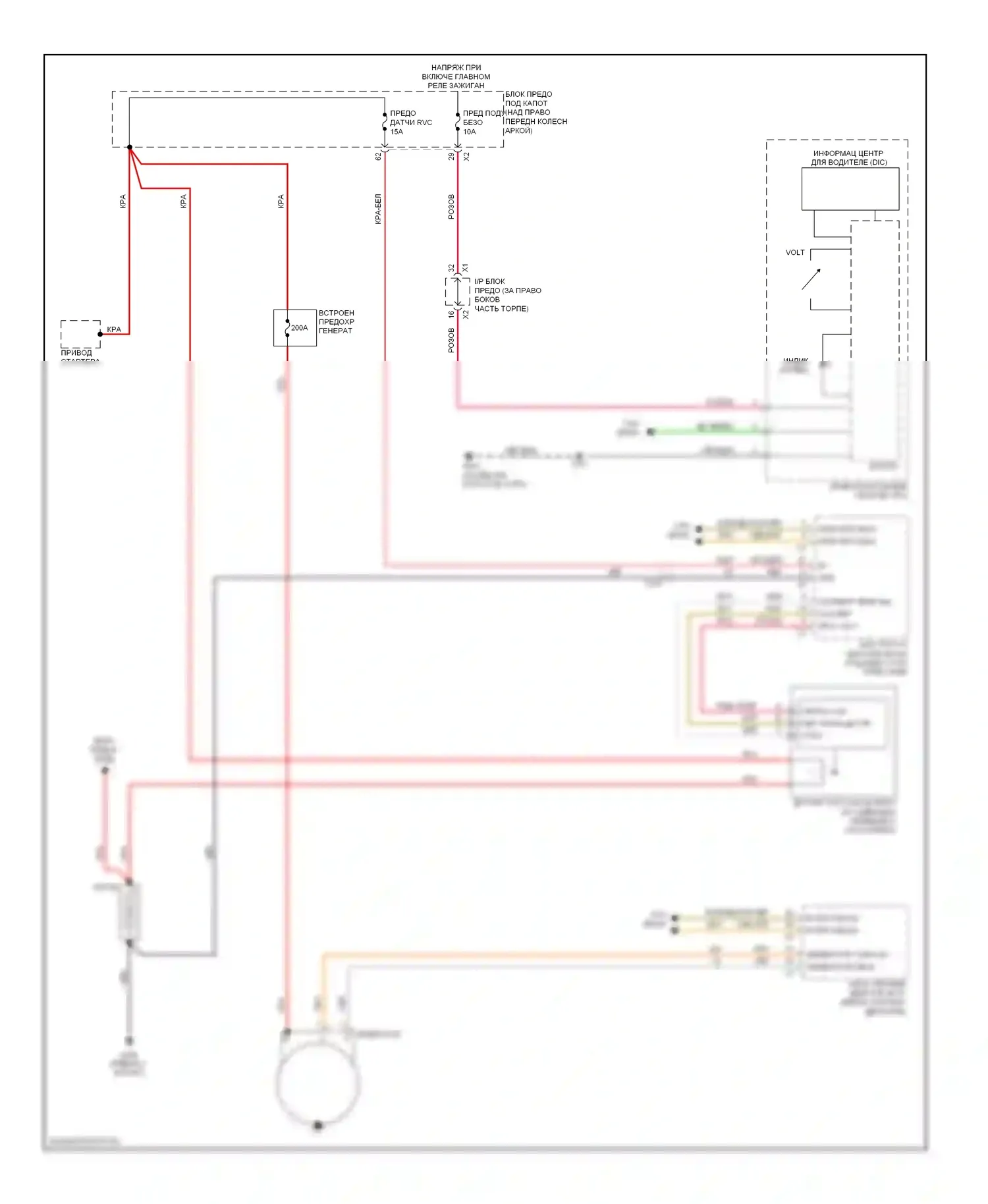 Стартер/генератор — Электросхема генератора — Электросхема генератора. GMC Acadia I (2006-2013)