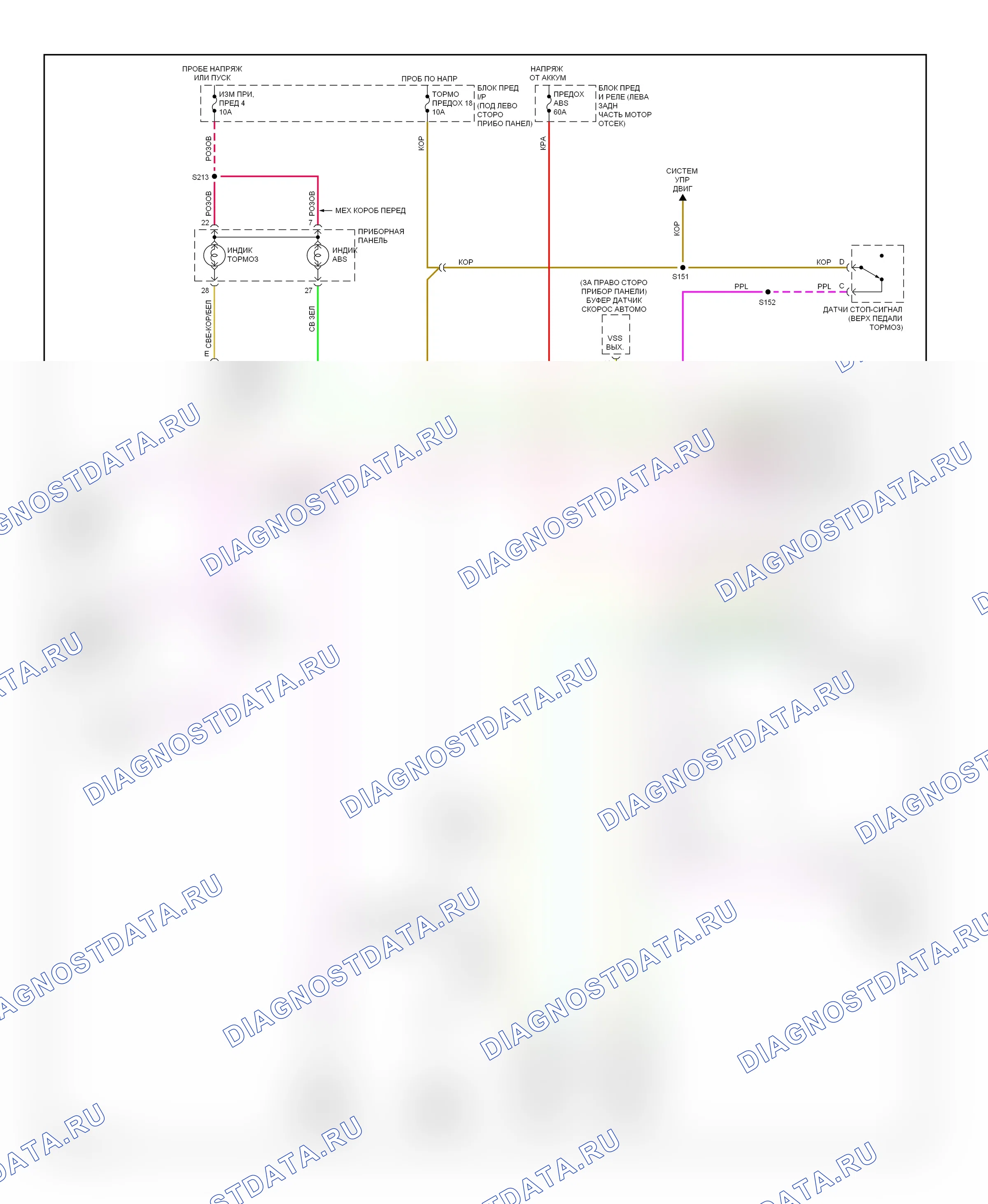Антиблокировочные системы ABS — 6,5л (VIN F), электросхемы системы ABS — 6,5л (VIN F), электросхемы системы ABS. GMC Cab & Chassis K3500  (1985-2000)