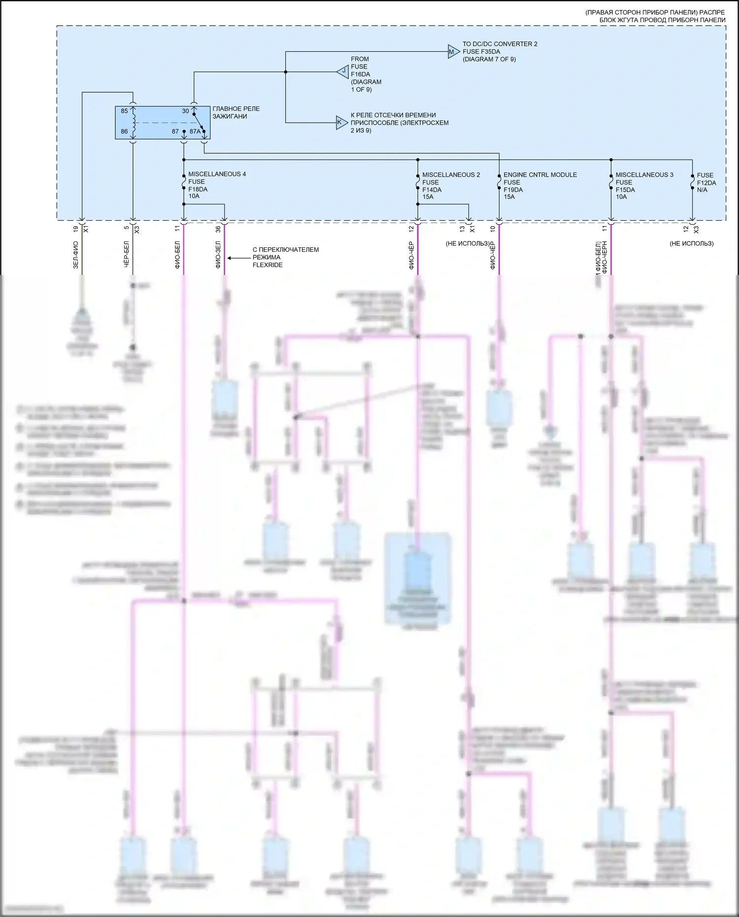 Блок предохранителей и реле — Электросхема блока предохранителей реле — Электросхема блока предохранителей реле (8 из 9). GMC Canyon III (2022-2024)