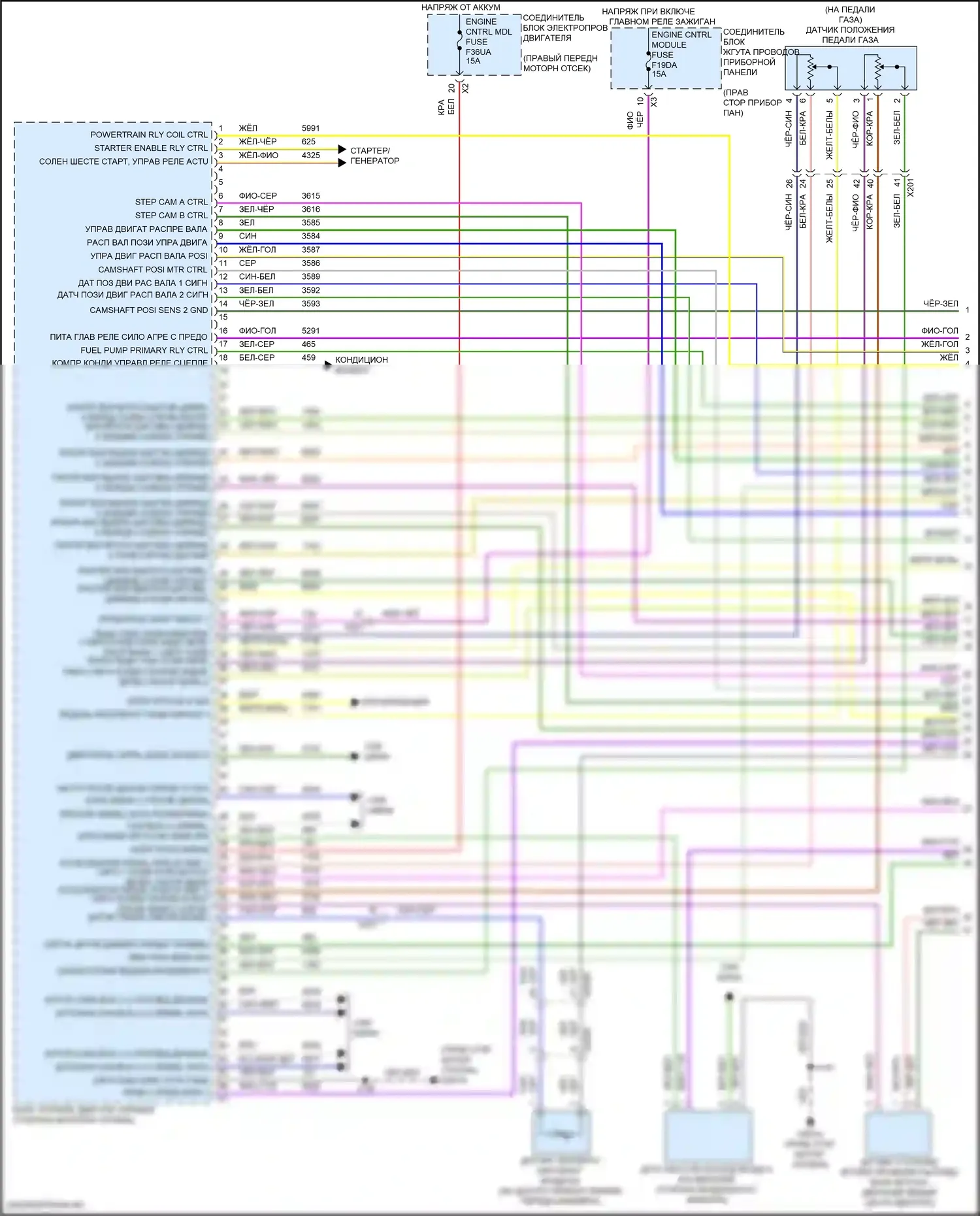 Двигатель — Электросхема двигателя 2.7l vin k — Электросхема двигателя 2.7l vin k (1 из 8). GMC Canyon III (2022-2024)
