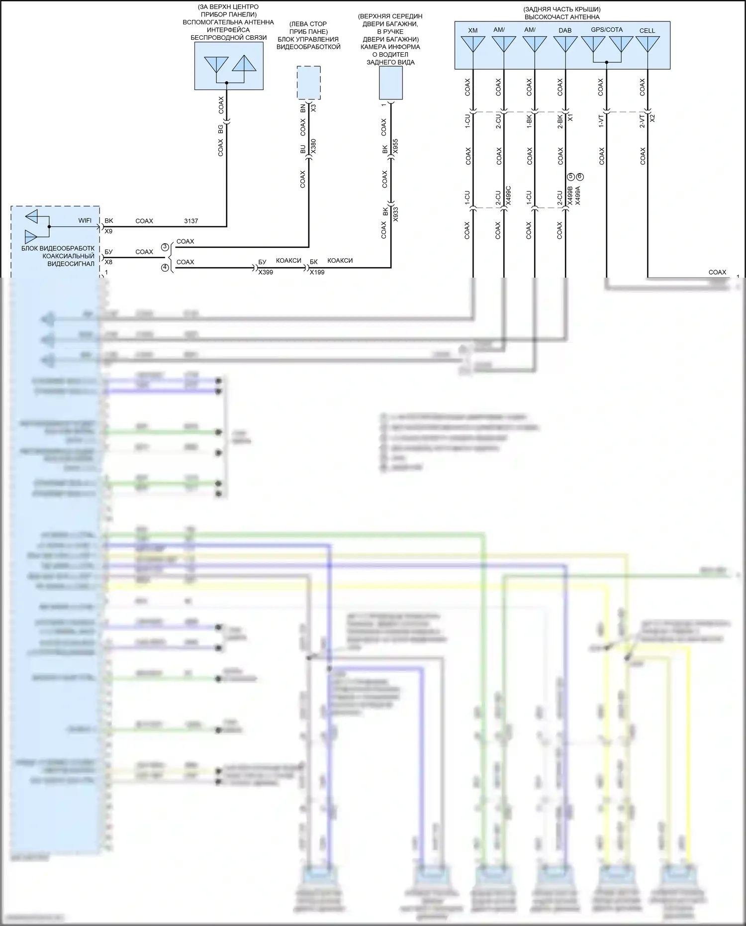 Магнитола — Электросхема магнитолы, без усилителя — Электросхема магнитолы, без усилителя (1 из 4). GMC Canyon III (2022-2024)