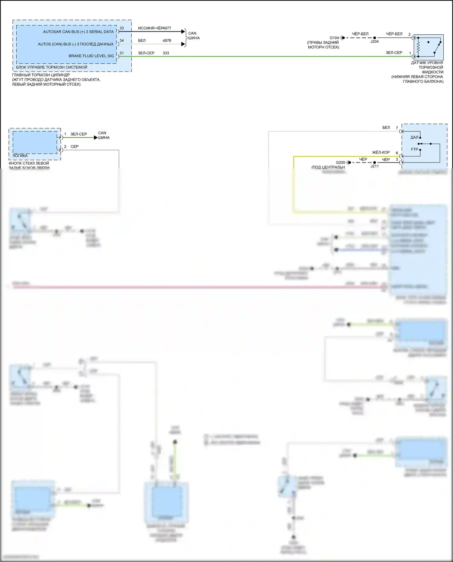 Предупреждение — Электросхема помощников водителя — Электросхема помощников водителя (2 из 2). GMC Canyon III (2022-2024)